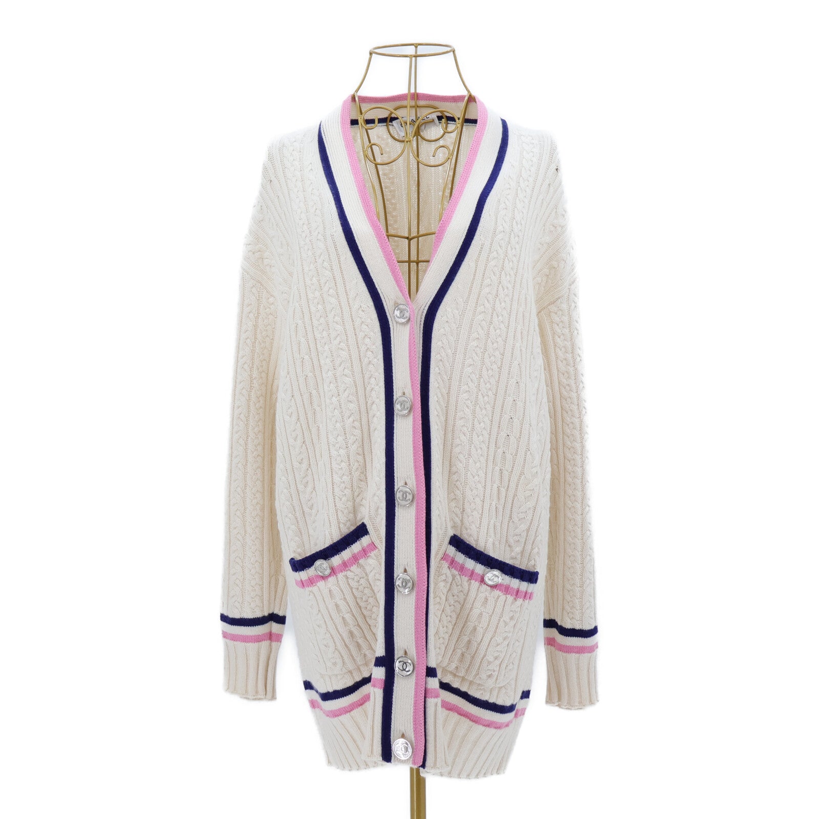 CHANEL Coco Button Line Long Cardigan外套