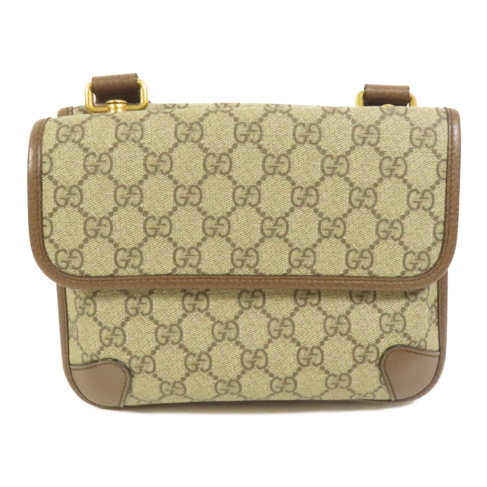 GUCCI 塗層帆布Neo Vintage Small金扣肩背袋