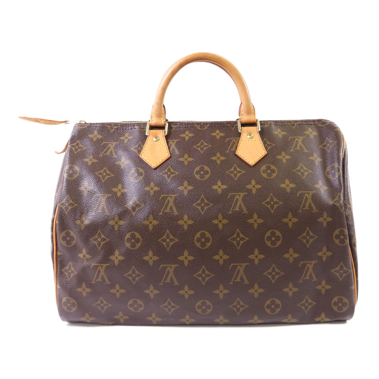 LOUIS VUITTON Monogram Speedy 35金扣手挽袋