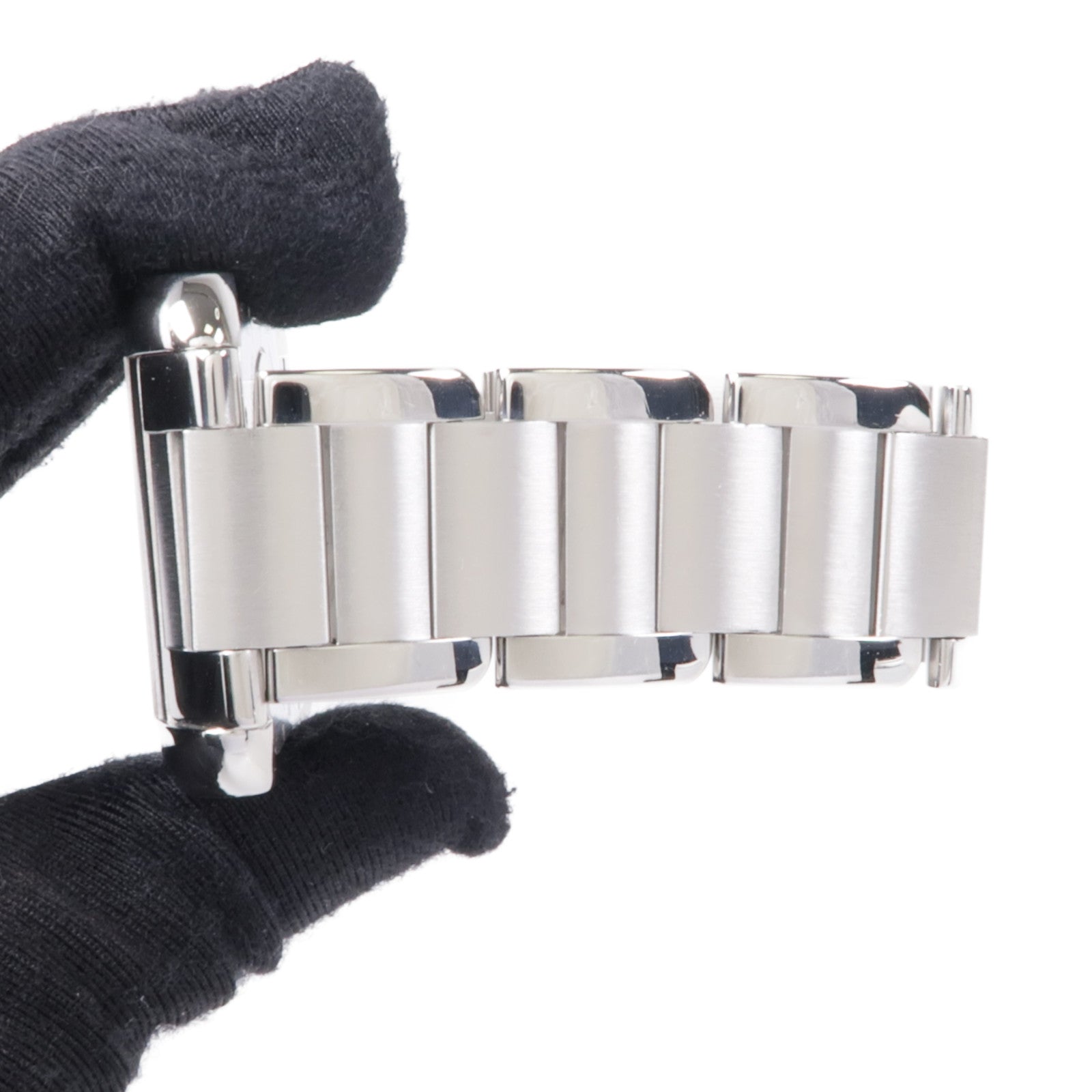 CARTIER Tank Anglaise W5310008 Automatic Watch Stainless Steel Silver