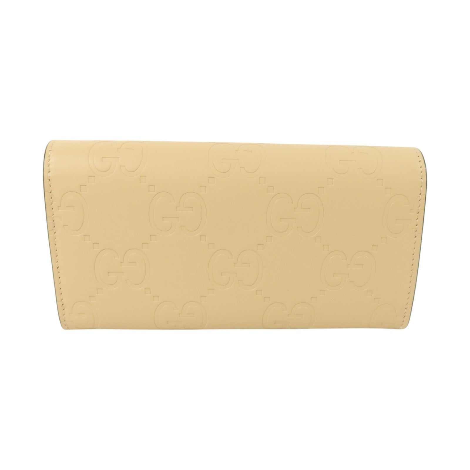 GUCCI 牛皮皮革GG Continental金扣長錢包