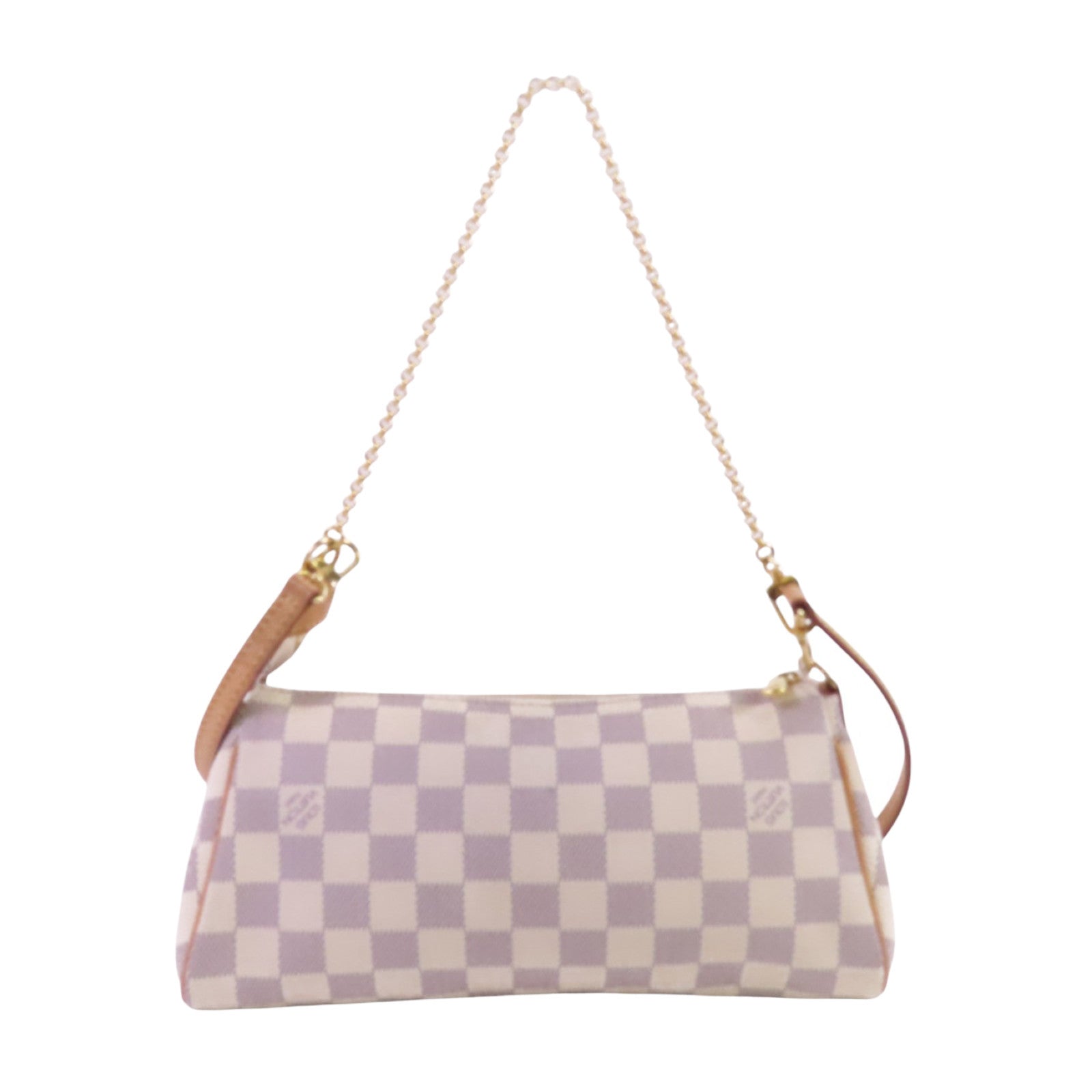 LOUIS VUITTON Damier Azur Eva金扣手挽肩背兩用袋