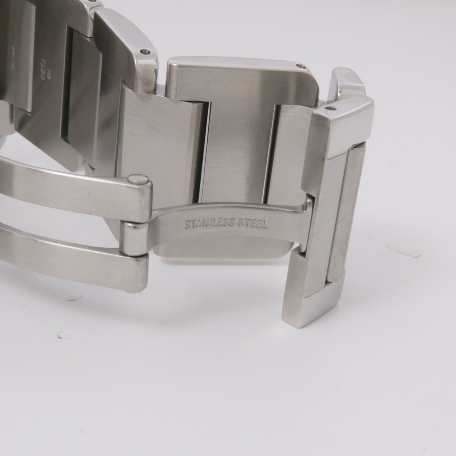 CARTIER Tank Anglaise W5310008 Automatic Watch Stainless Steel Silver