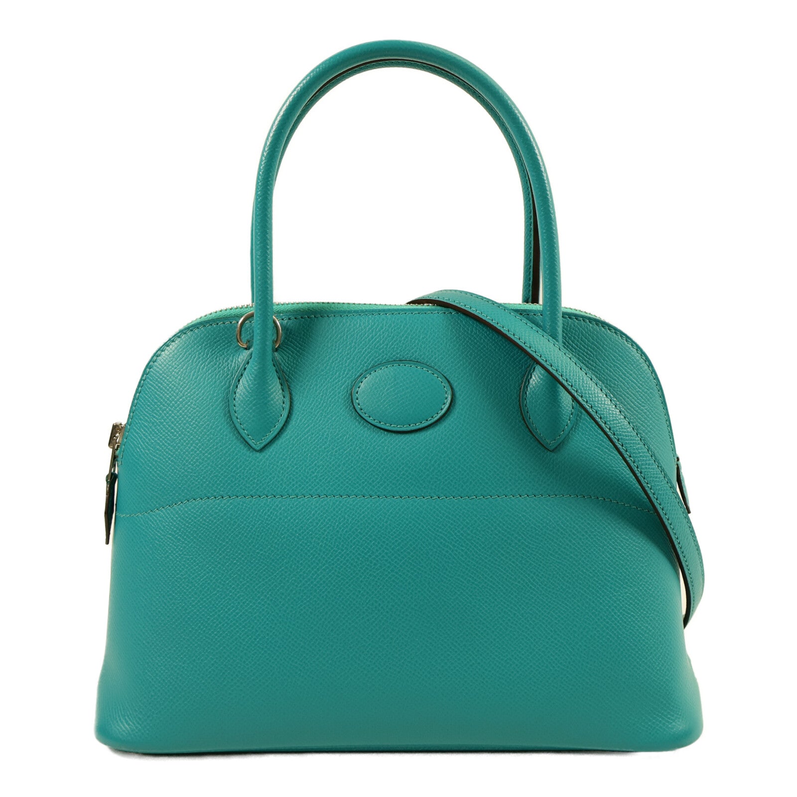 HERMES Epsom皮革Bolide 27手挽肩背兩用袋Bleu Paon