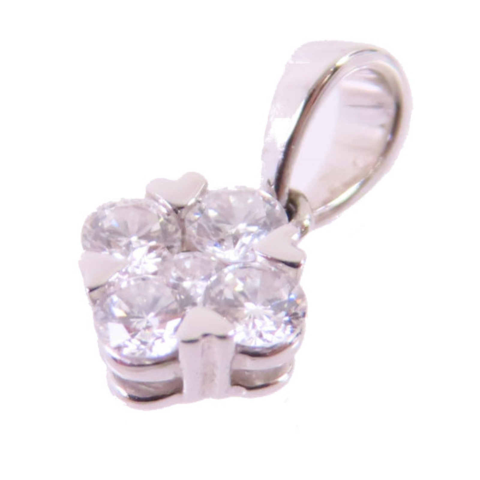 JEWELRY 【激減優惠】PT900鉑金/18K白金Diamond Pendant Top 0.18ct鑽石吊墜頭扣