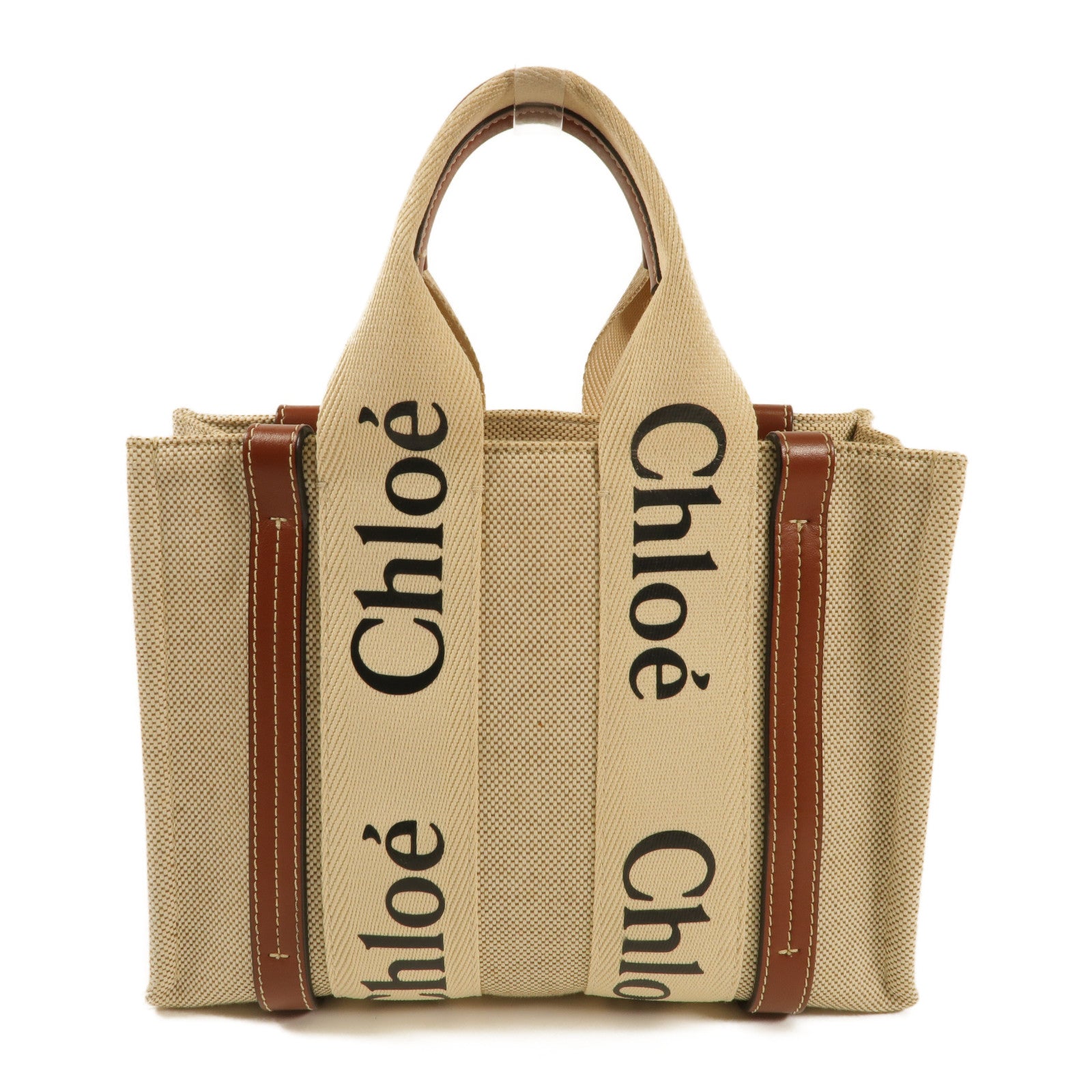 Chloe 帆布Woody Tote Bag Small手挽袋