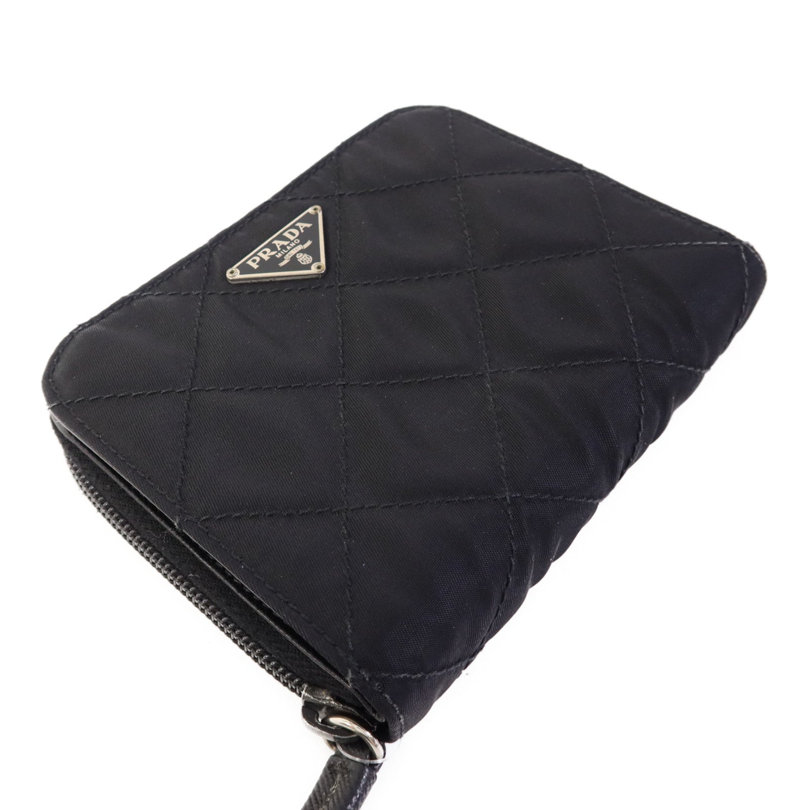 PRADA 尼龍Bifold Wallet銀扣錢包