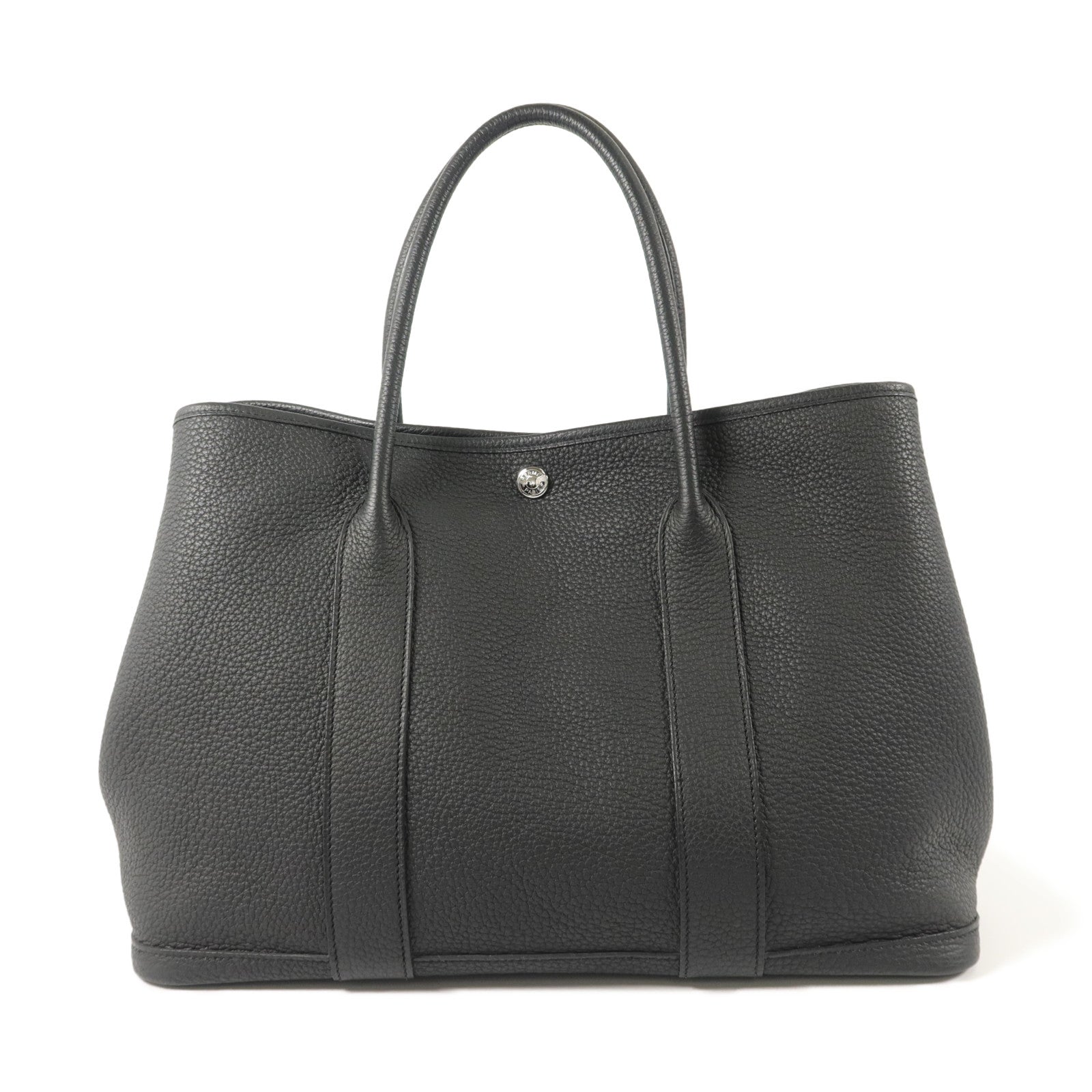 HERMES Negonda皮革Garden Party PM手挽袋Noir