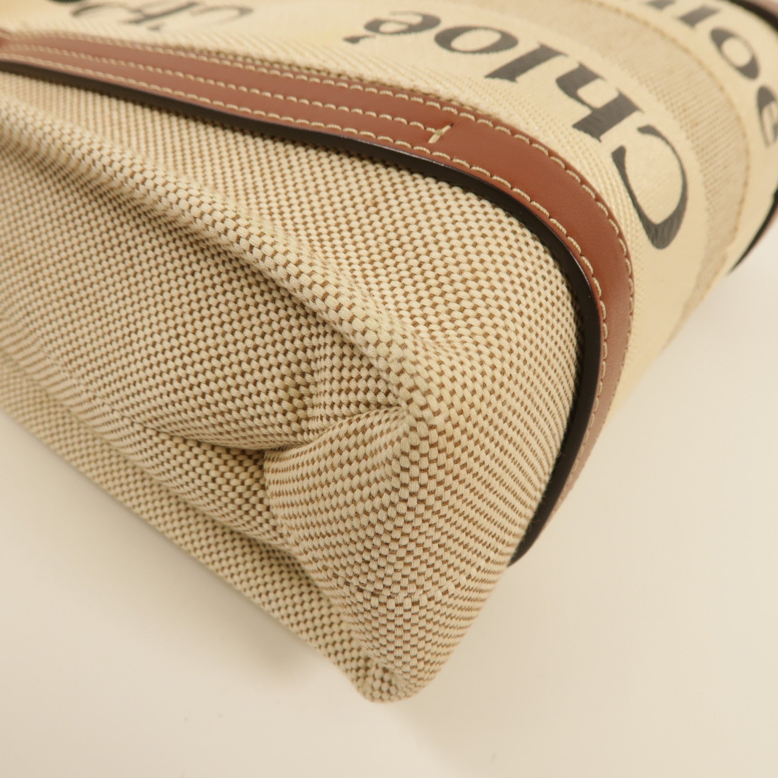 Chloe 帆布Woody Tote Bag Small手挽袋