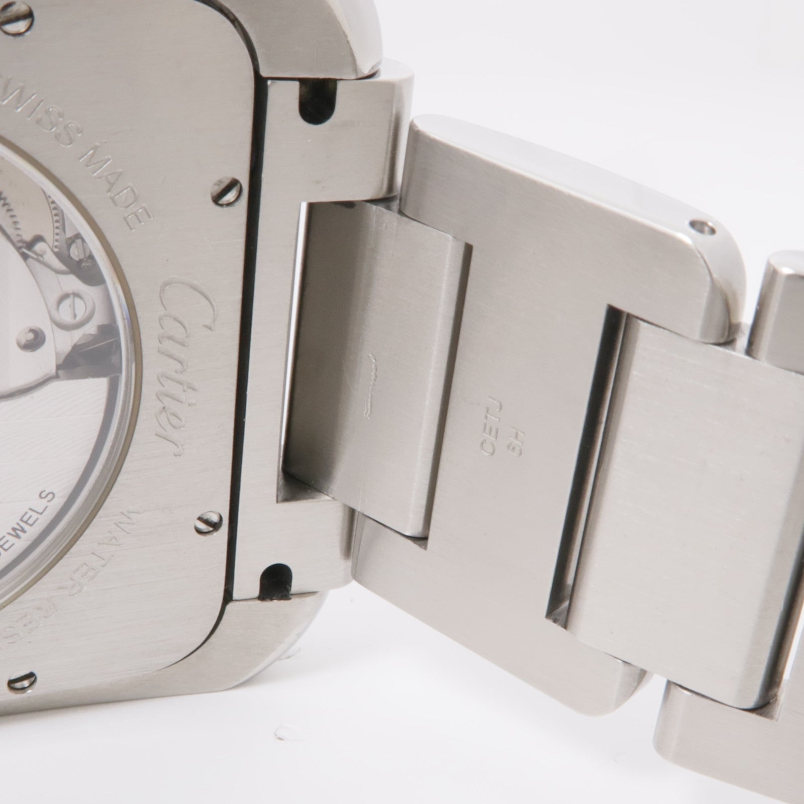 CARTIER Tank Anglaise W5310008 Automatic Watch Stainless Steel Silver