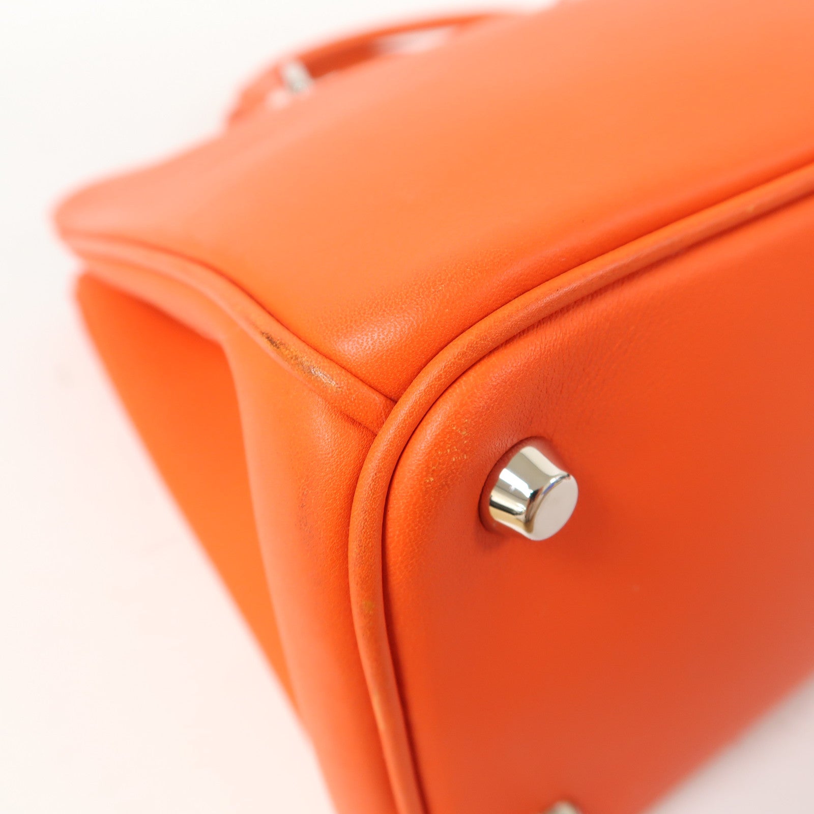 Dior (PRICE DOWN) CD SHW Diorissimo 2 Way Shoulder Bag Calfskin Leather Orange