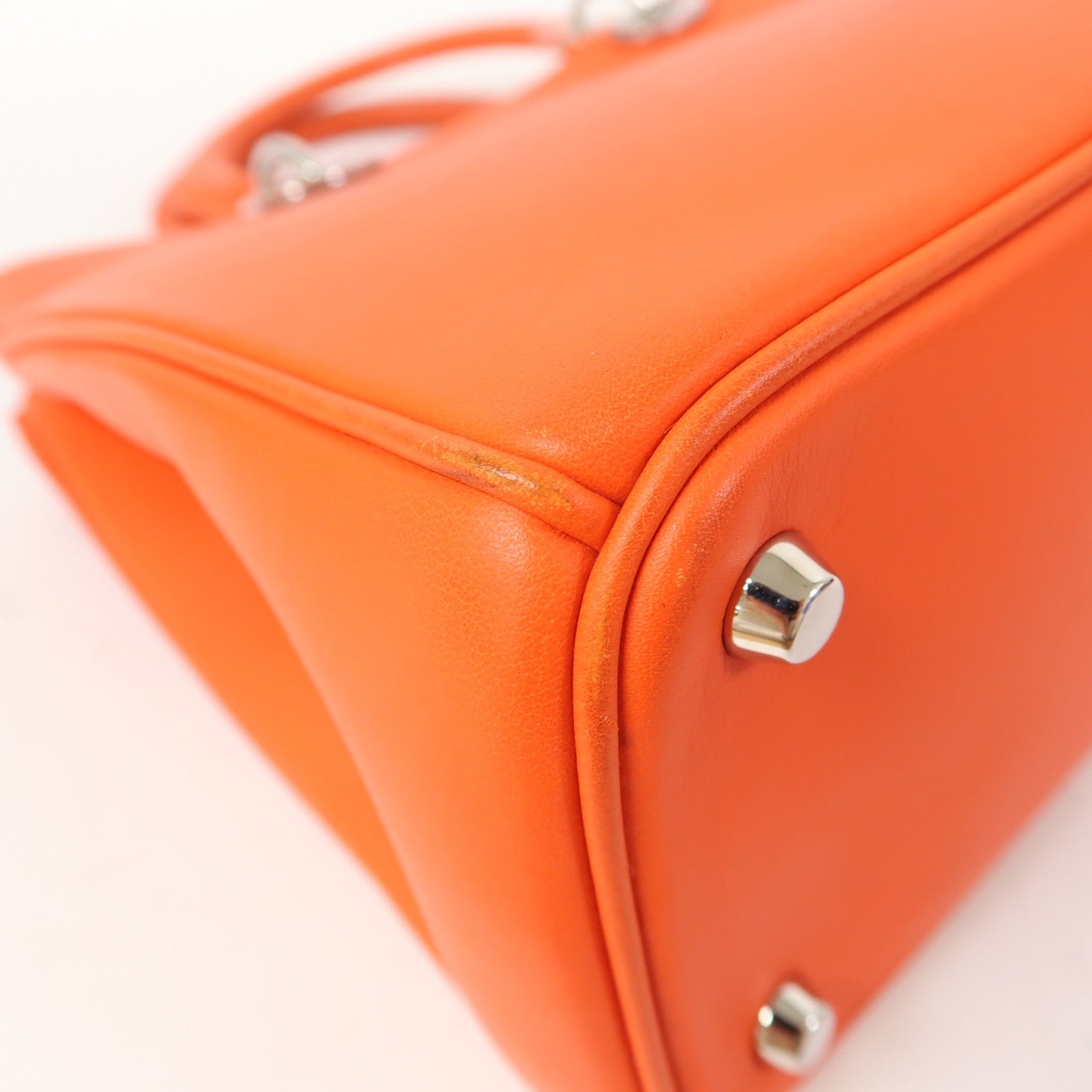 Dior (PRICE DOWN) CD SHW Diorissimo 2 Way Shoulder Bag Calfskin Leather Orange