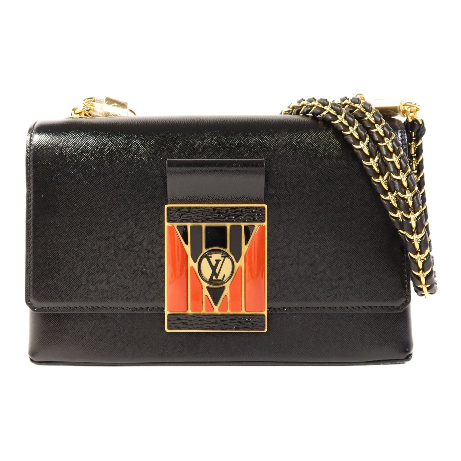 LOUIS VUITTON 牛皮皮革Pochette Thelma金扣肩背袋