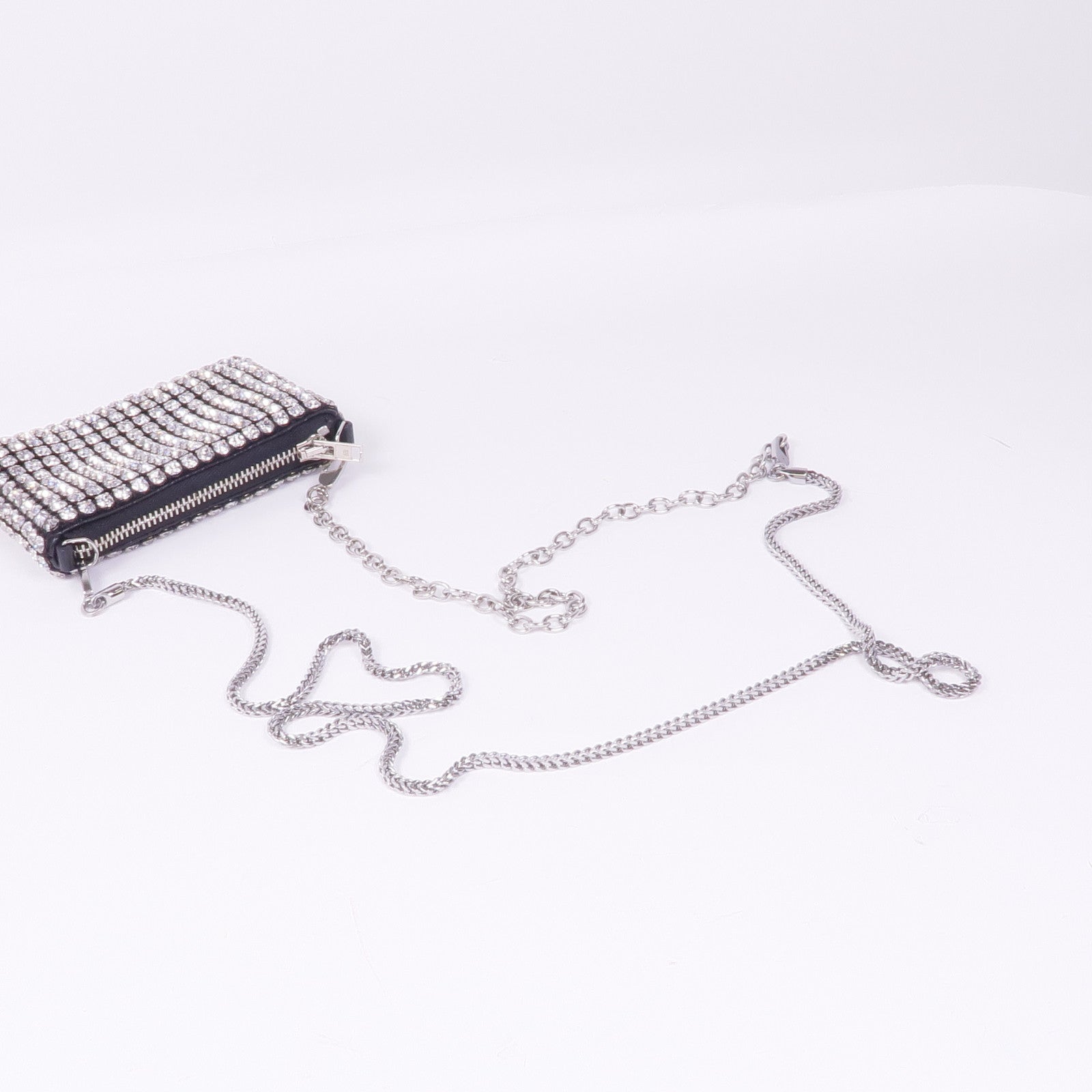 Alexander Wang 水晶鑽Crystal Rhinestone Pouch鏈帶肩背袋