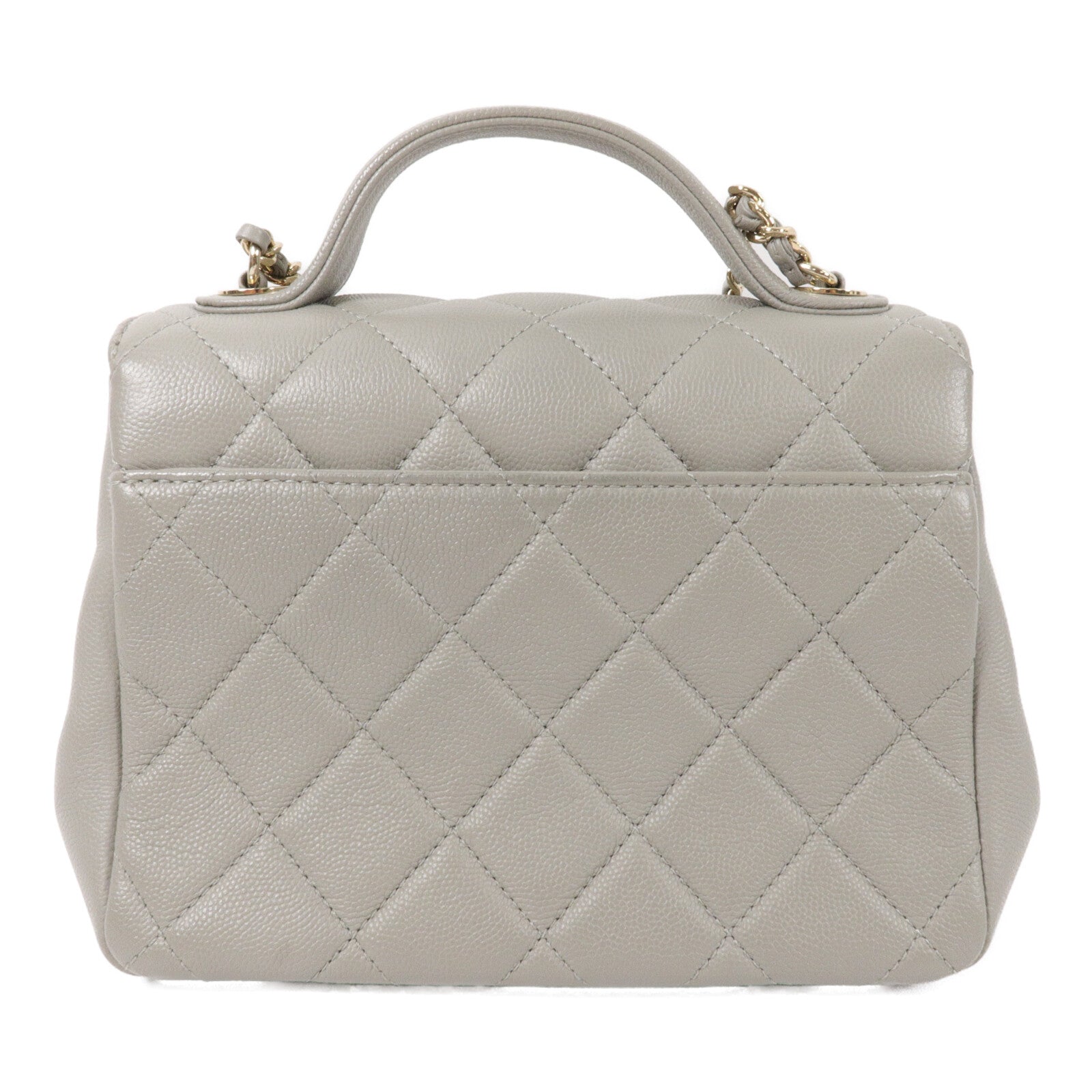 CHANEL 牛皮皮革Bussiness Affinity鏈帶手挽肩背兩用袋