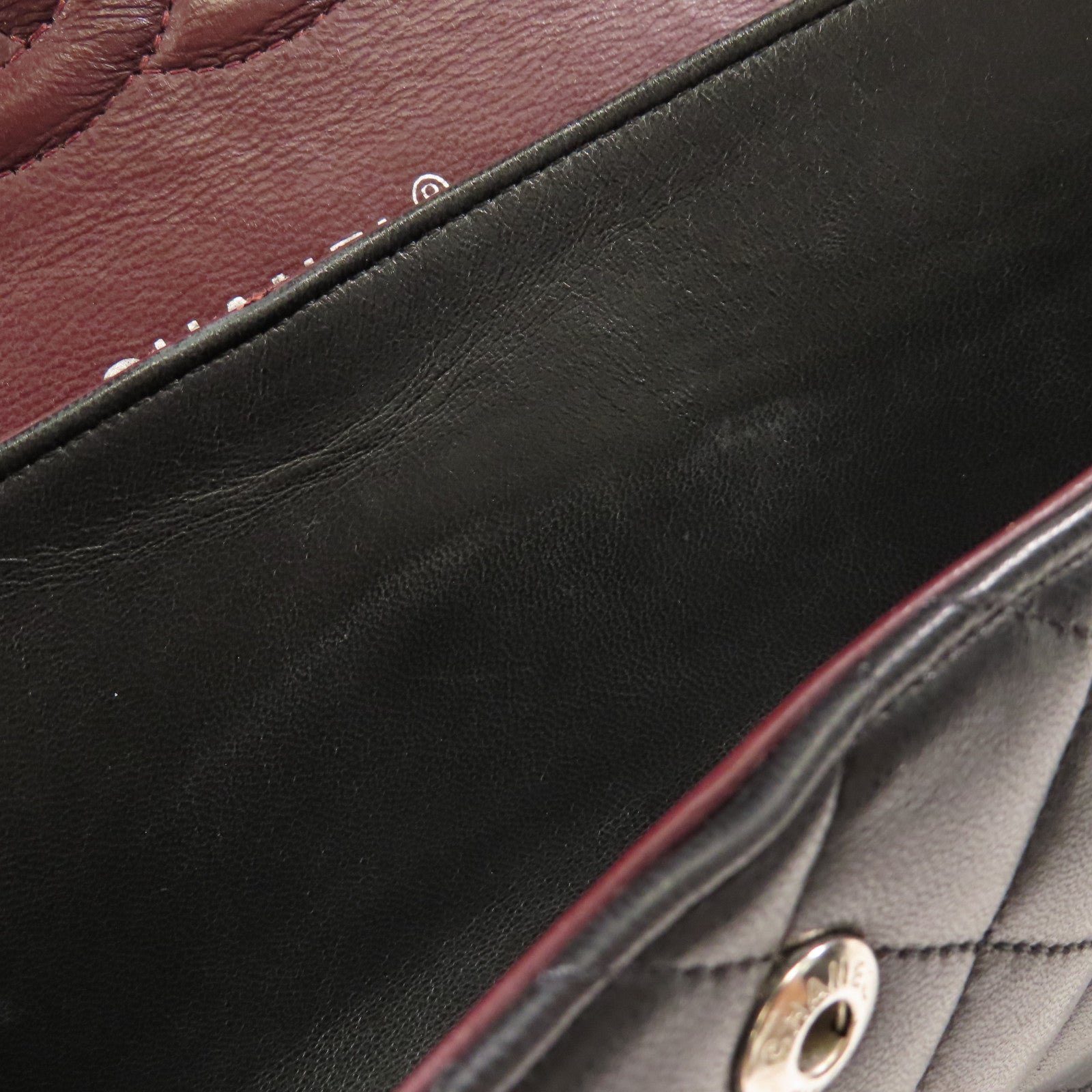 CHANEL 羊皮皮革Classic 25銀扣鏈帶肩背袋