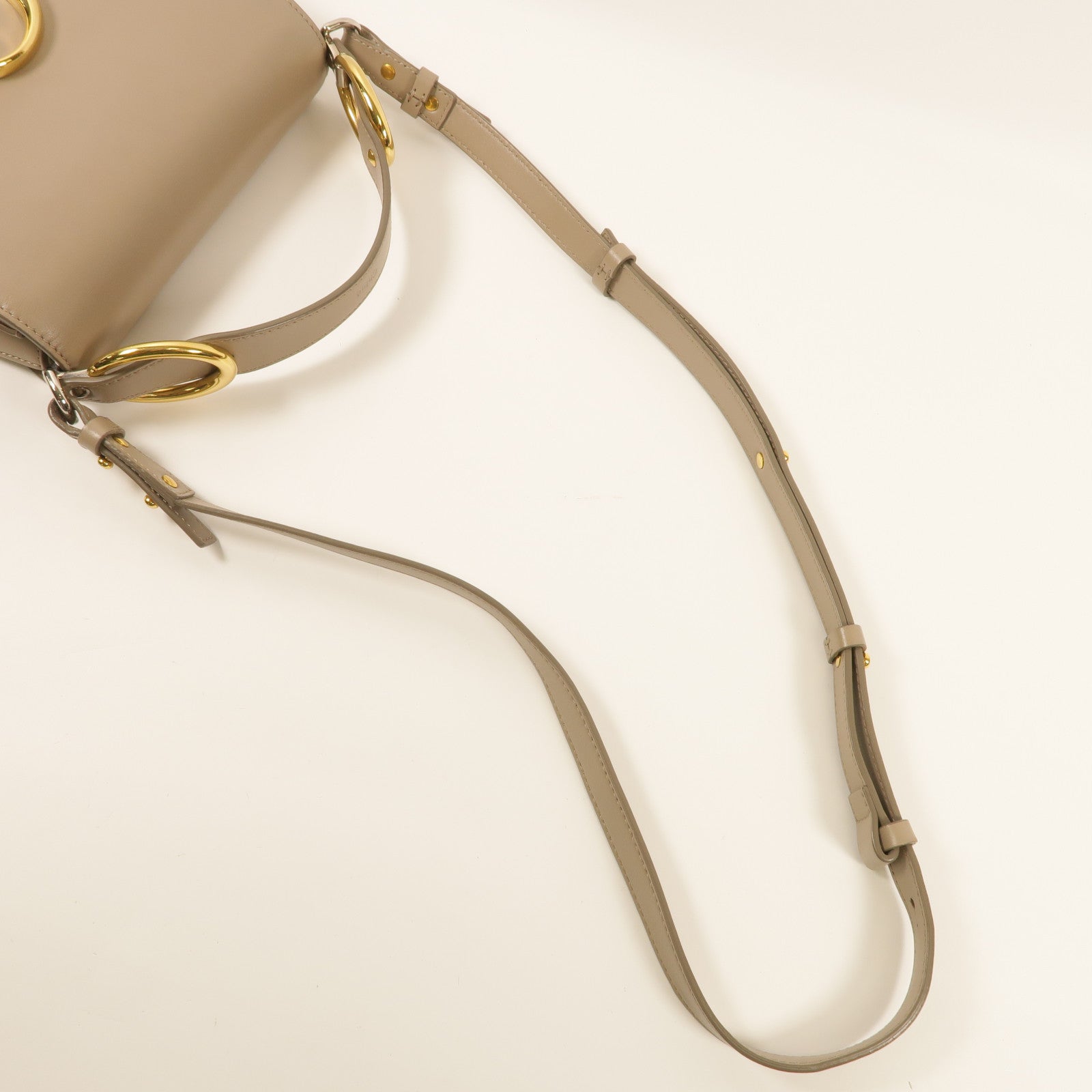 Chloe 牛皮皮革C Bag金扣手挽肩背兩用袋