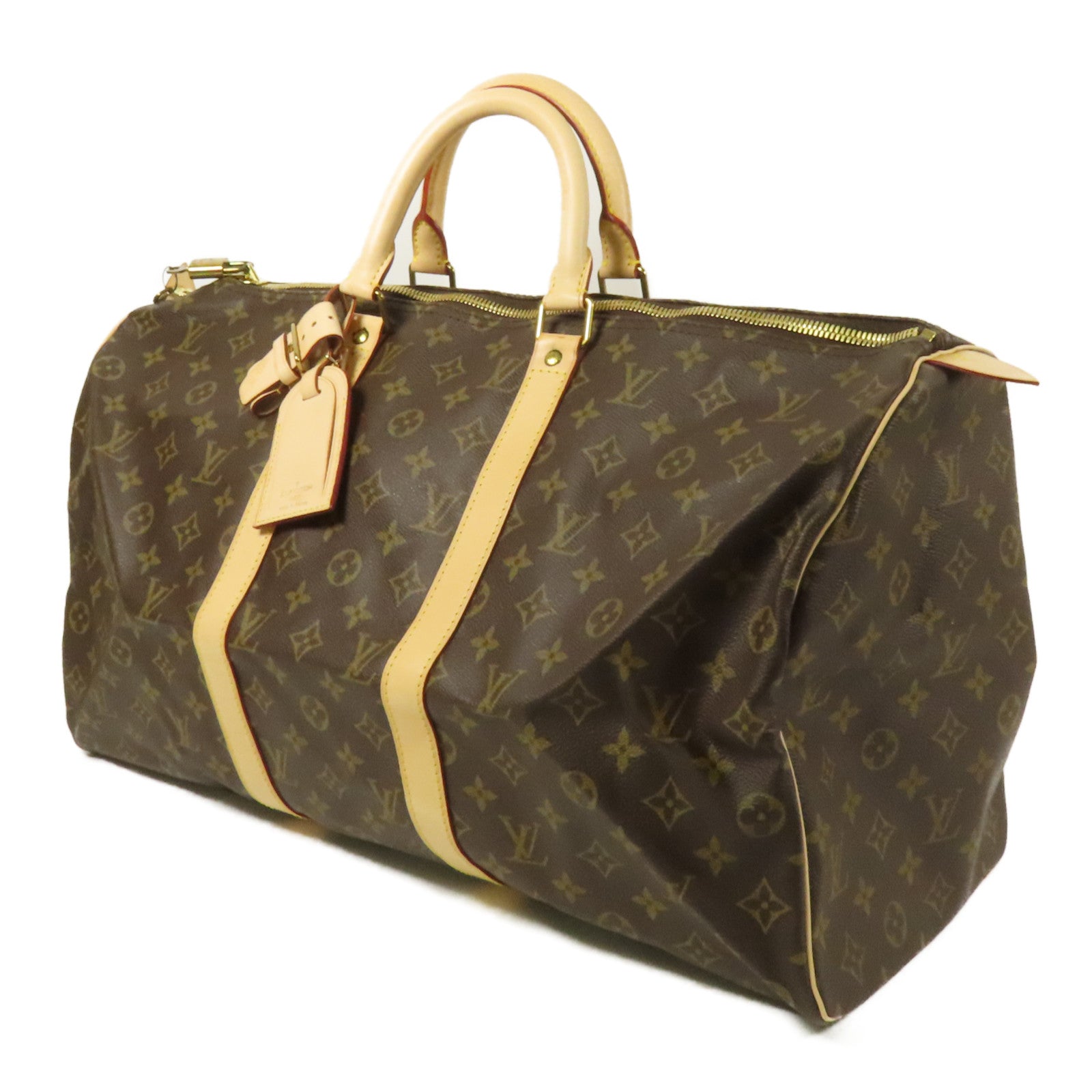 LOUIS VUITTON Monogram Keepall 50金扣手挽袋