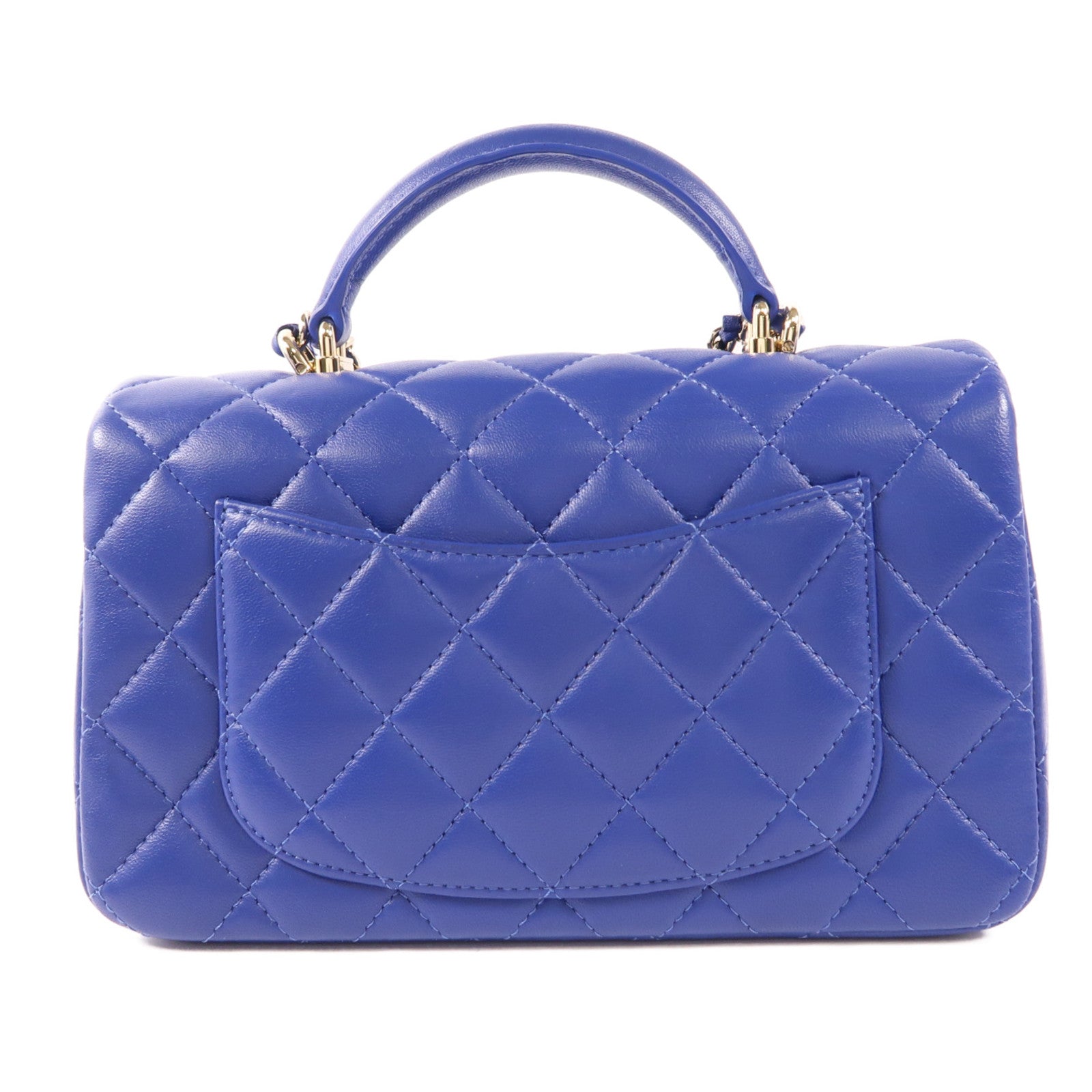 CHANEL 【激減優惠】羊皮皮革2 Way Shoulder Bag金扣手挽肩背兩用袋