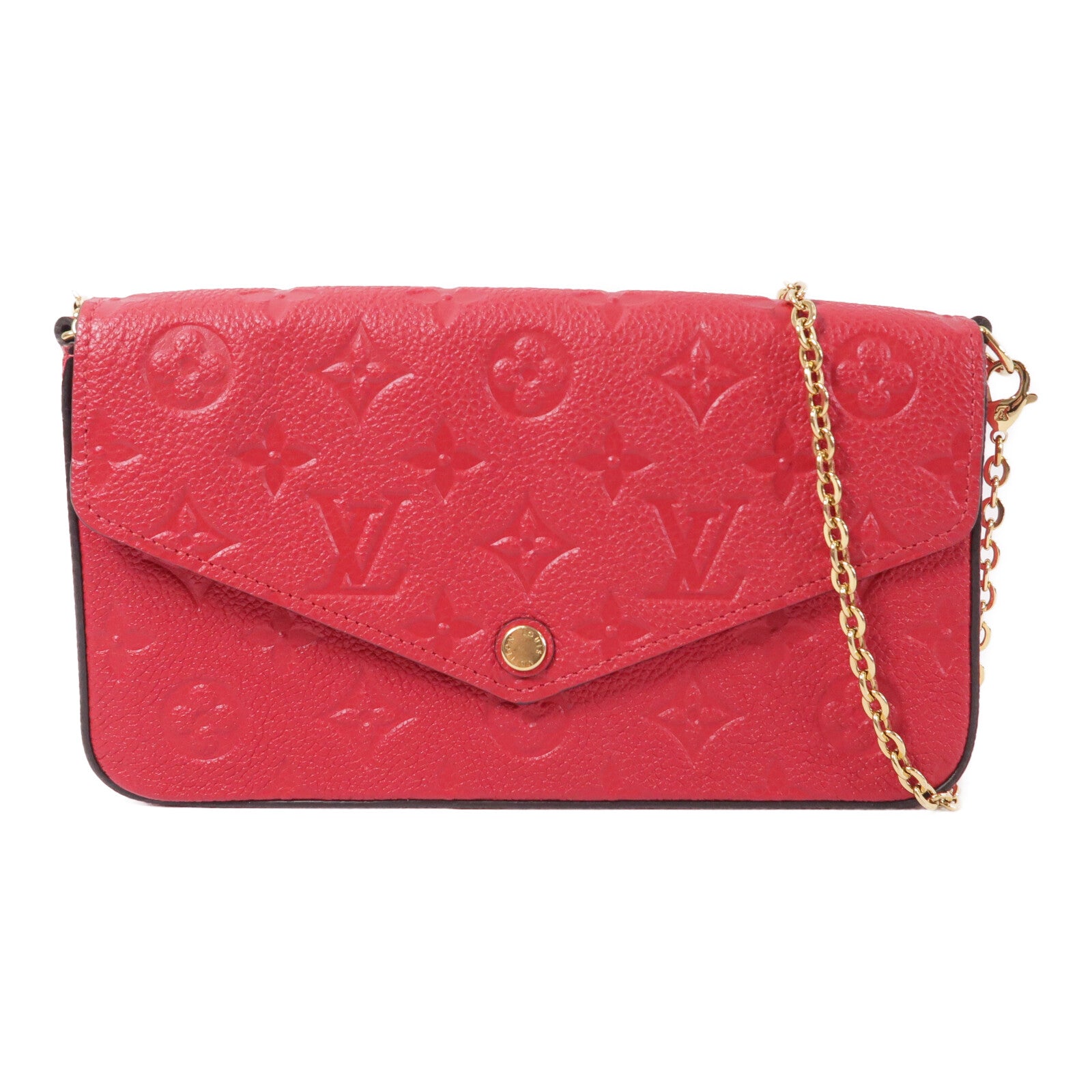 LOUIS VUITTON Monogram Empreinte Pochette Felicie鏈帶肩背袋