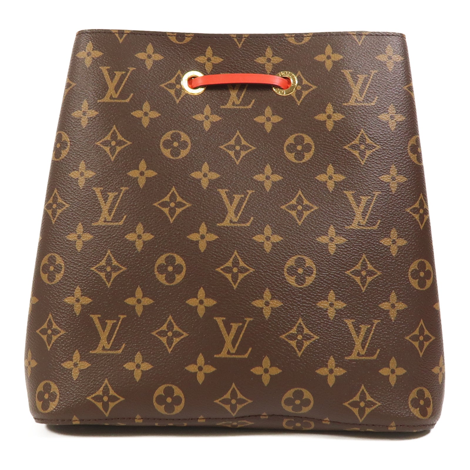 LOUIS VUITTON Monogram Neo Noe MM金扣肩背袋Coquelicot
