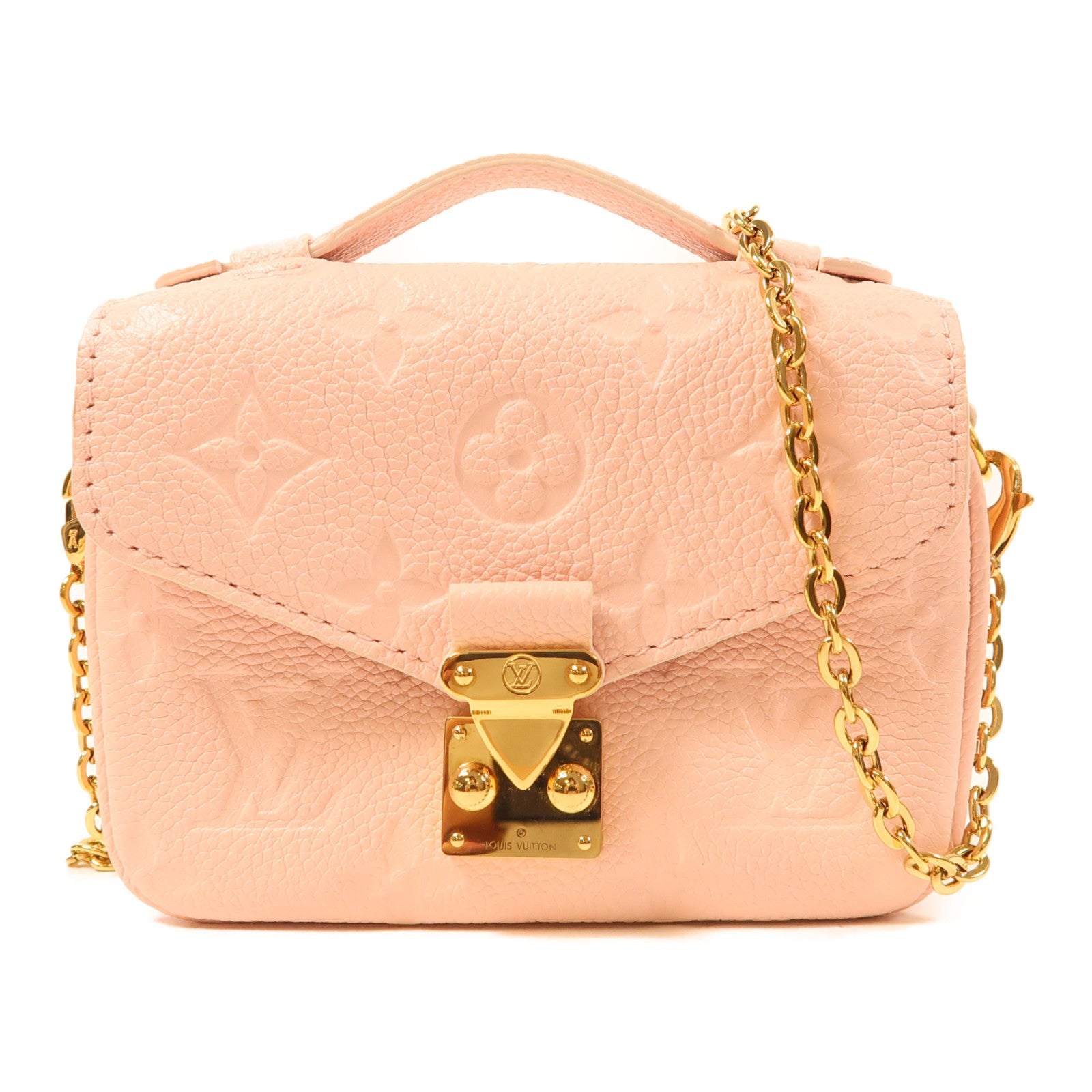 LOUIS VUITTON【激減優惠】 Monogram Empreinte Micro Metis金扣鏈帶肩背袋
