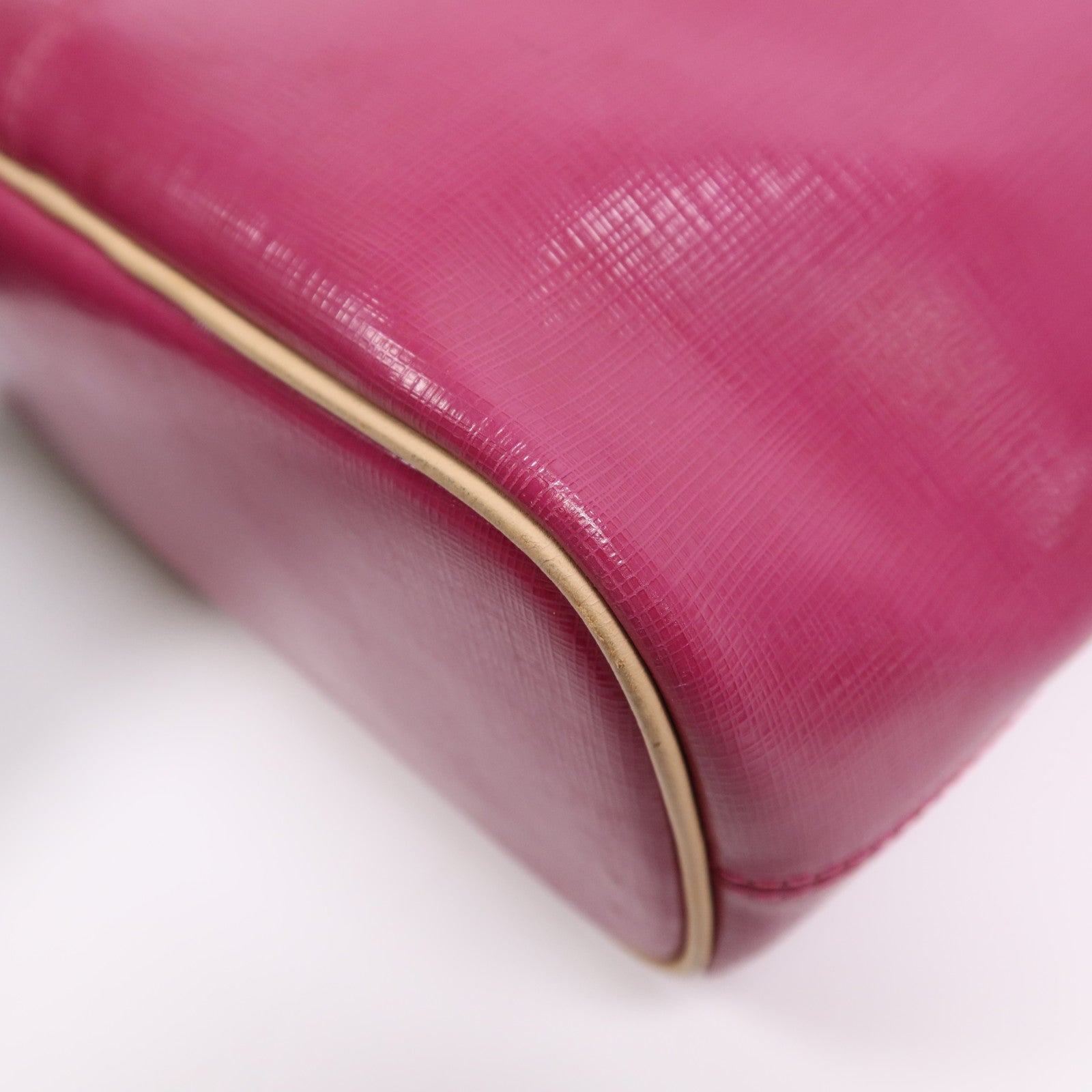 COACH 牛皮皮革Tote Bag銀扣手挽袋