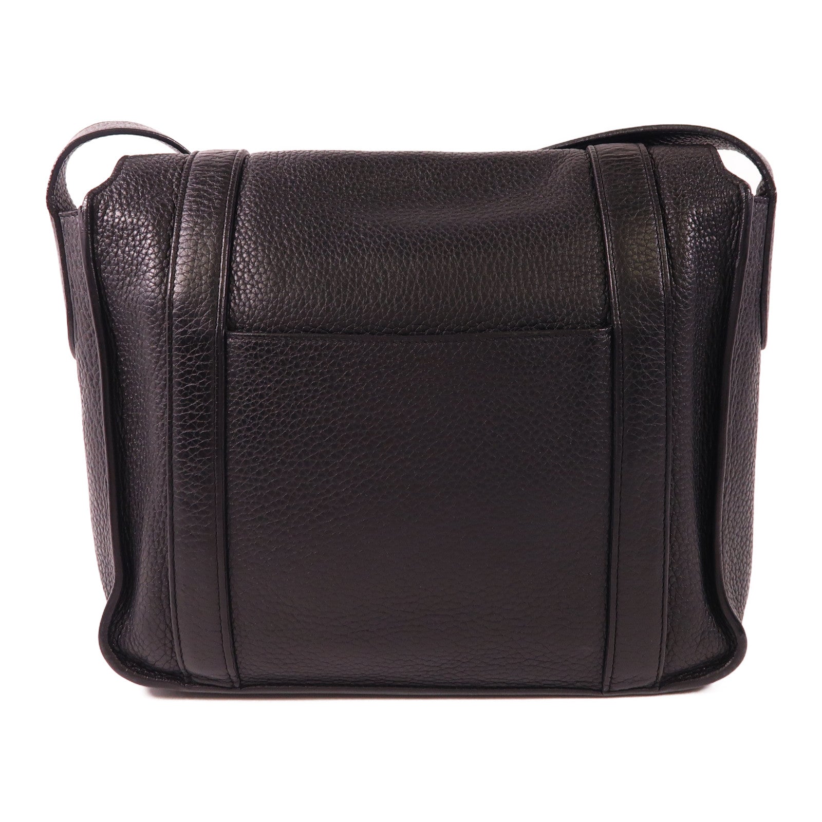 HERMES Clemence皮革Steve 27肩背袋89 Noir