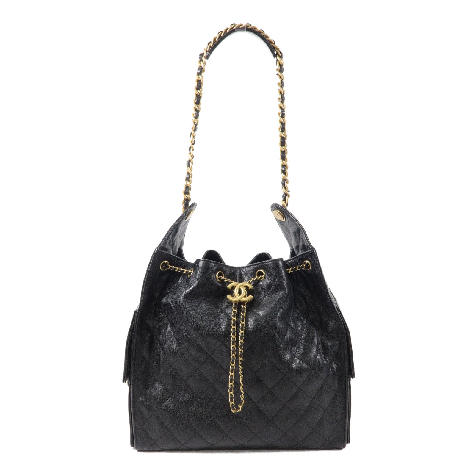 CHANEL 牛皮皮革Chanel 25 Medium鏈帶肩背袋