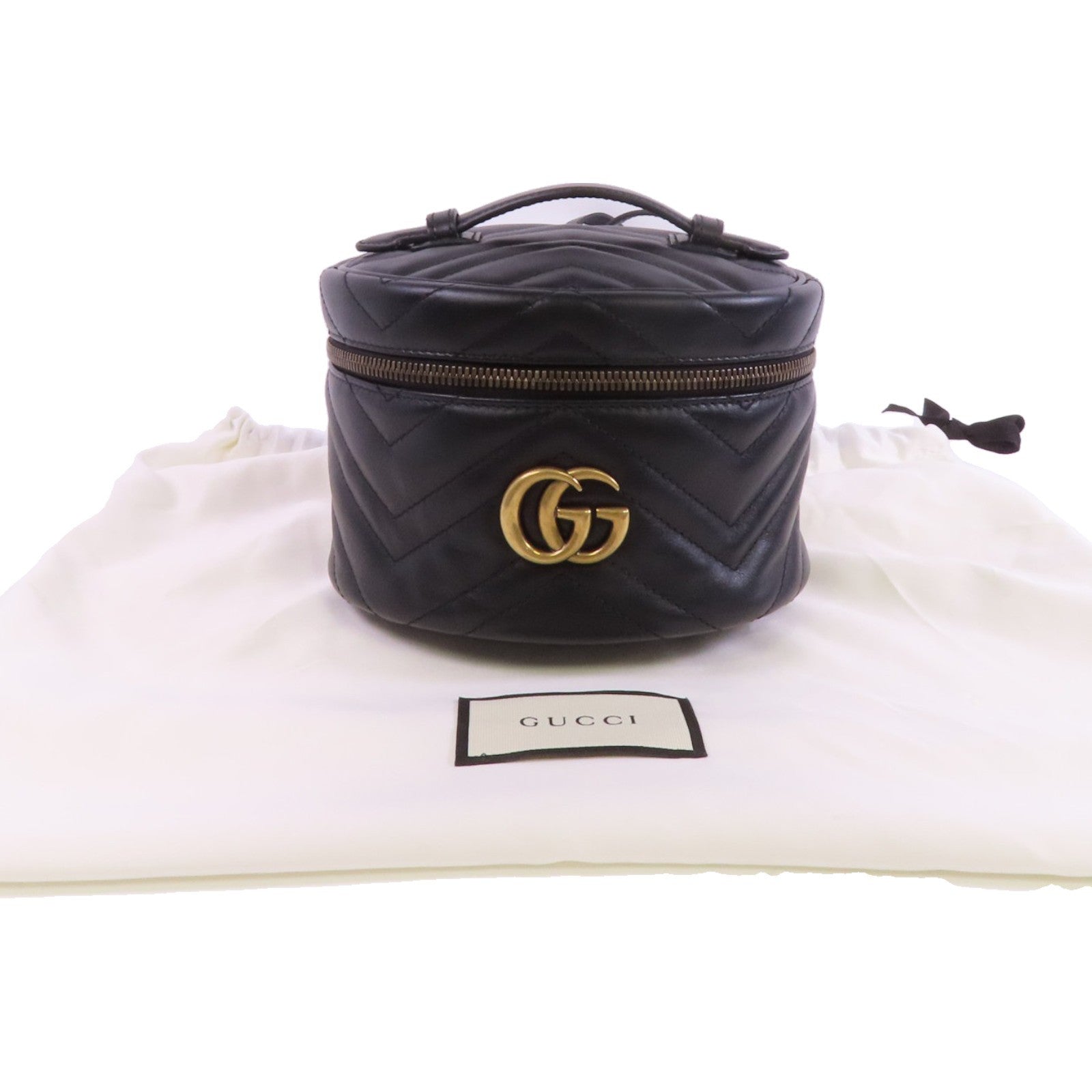 GUCCI 牛皮皮革GG Marmont Backpack金扣背包