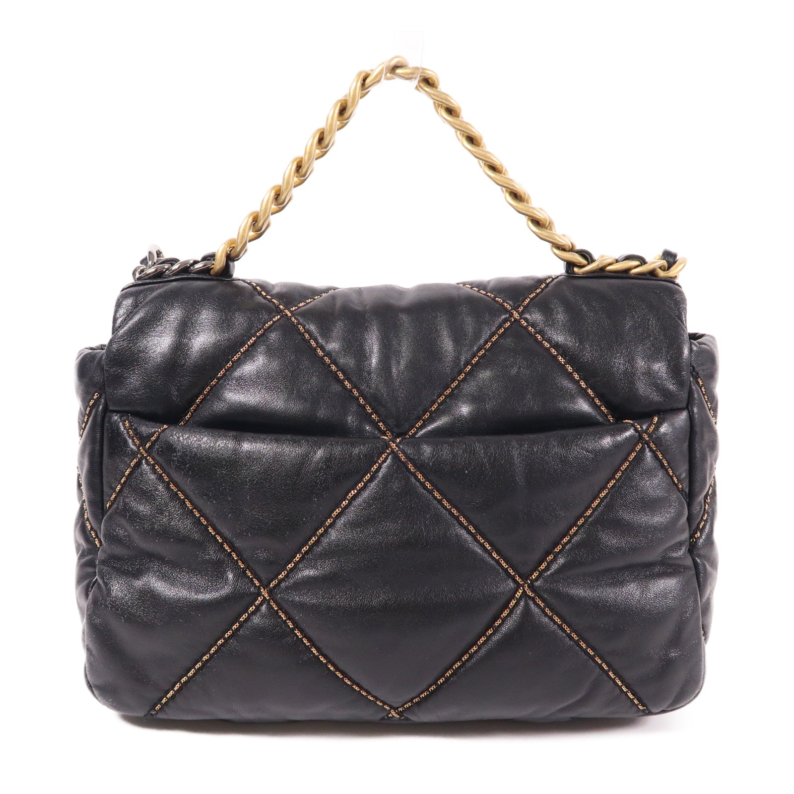 CHANEL 羊皮皮革Chanel 19手挽肩背兩用袋