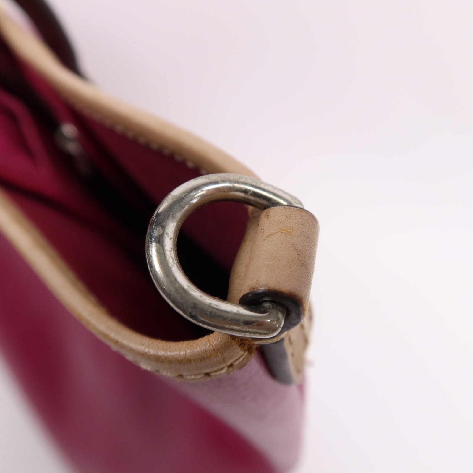 COACH 牛皮皮革Tote Bag銀扣手挽袋