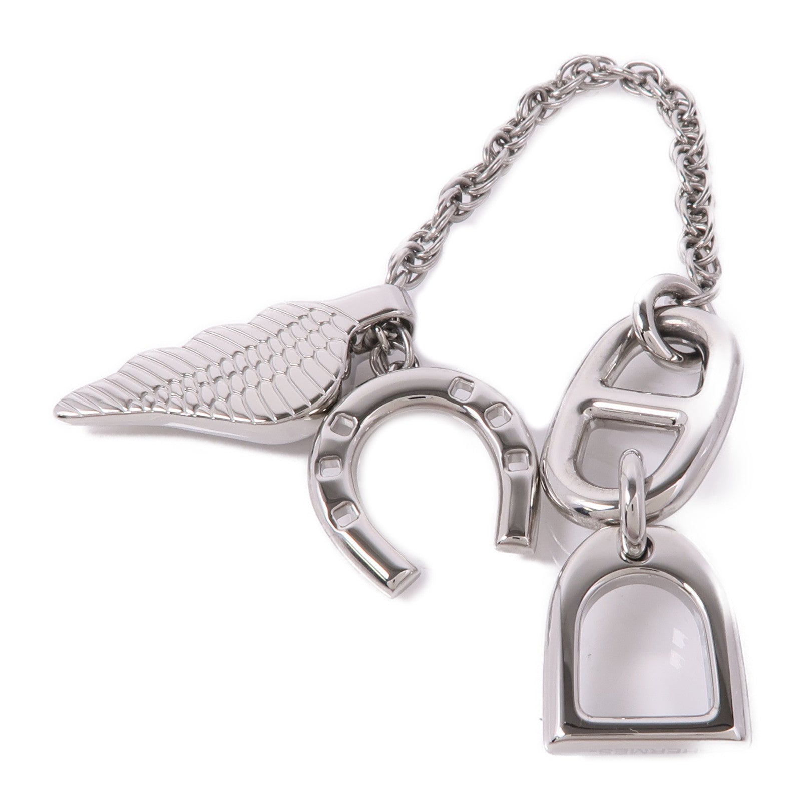 HERMES 不鏽鋼Bon Voyage Key Ring鑰匙圈