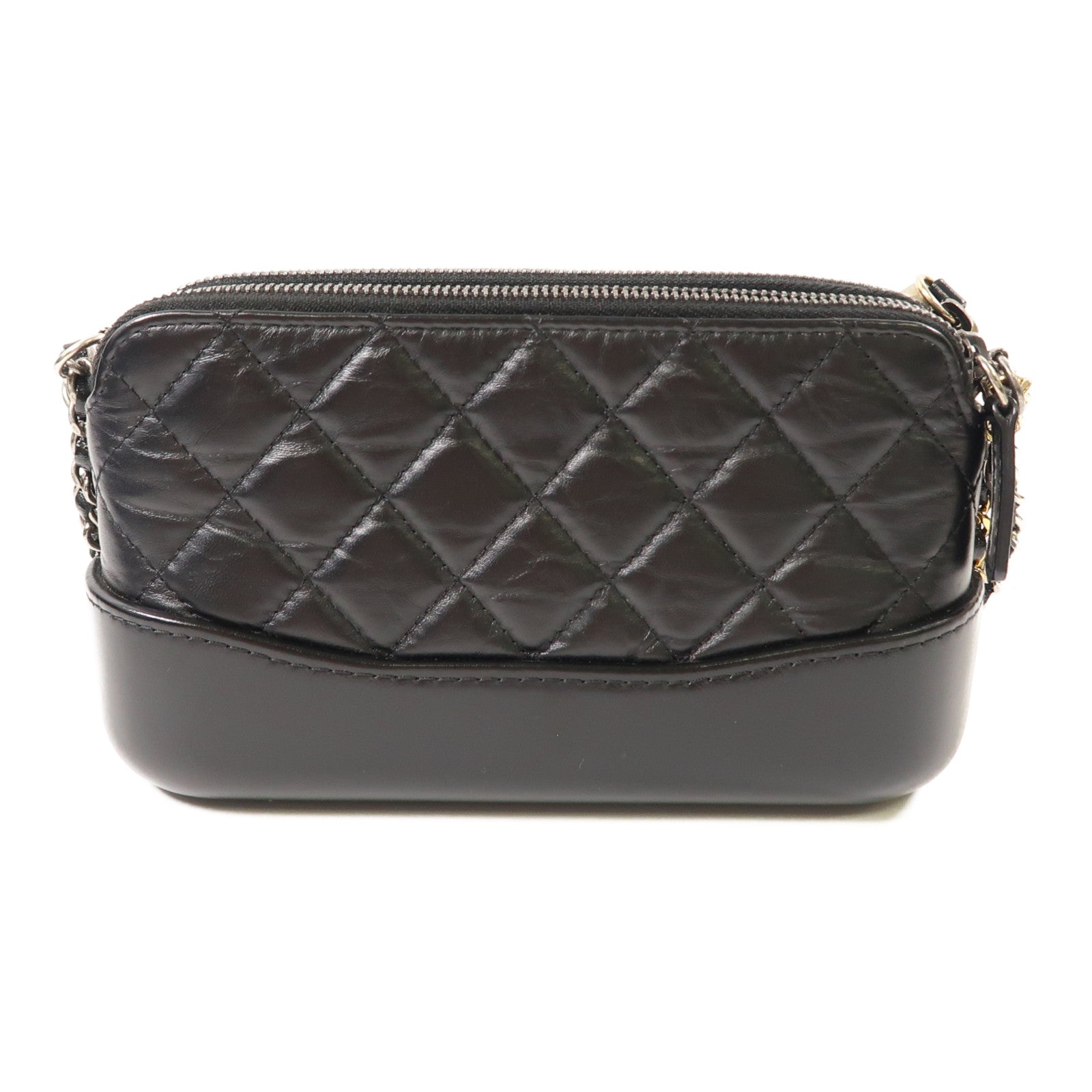 CHANEL 【激減優惠】牛皮皮革Gabrielle WOC Wallet On Chain Shoulder Bag金扣鏈帶肩背袋