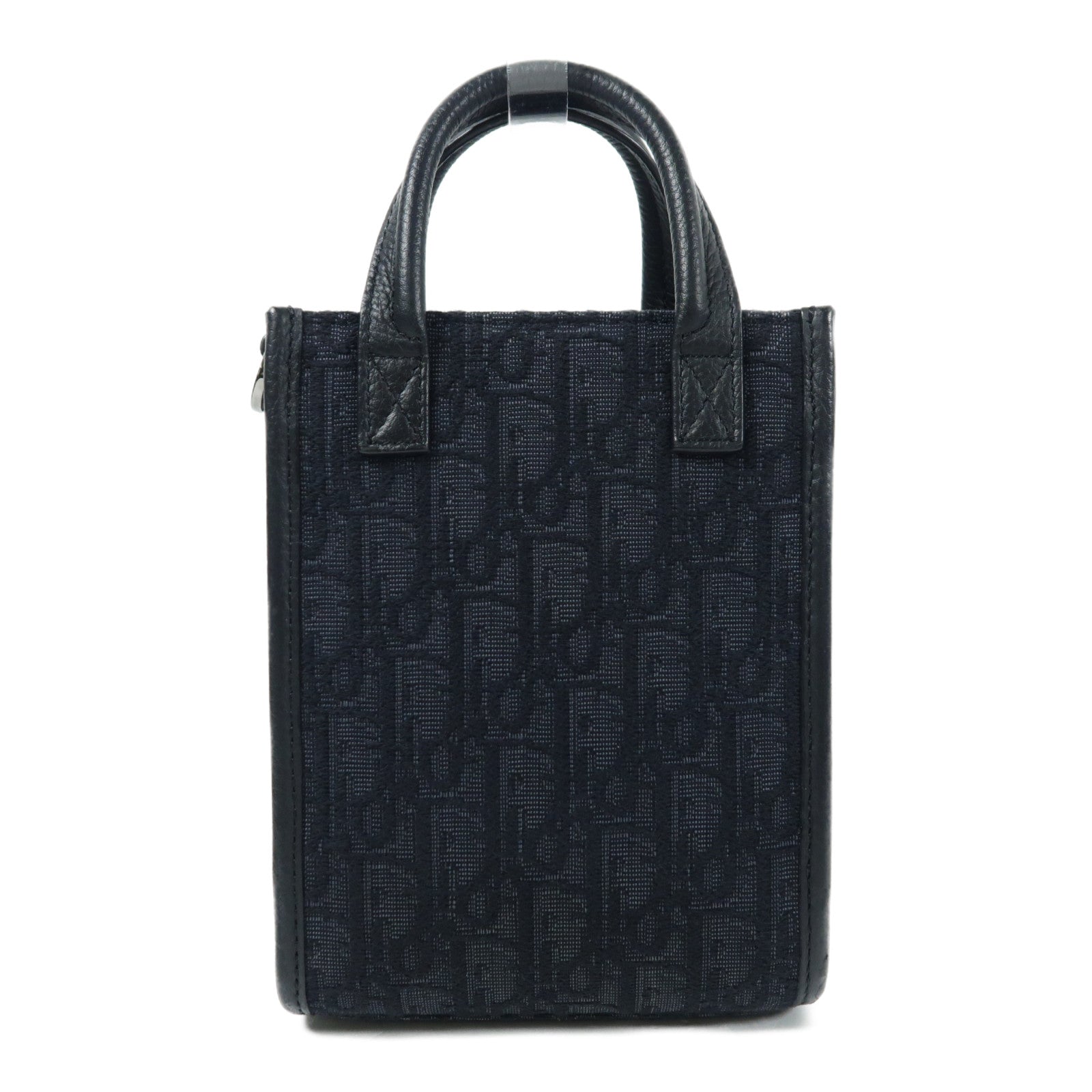 Dior 【激減優惠】帆布Safari North-South Mini Tote Bag銀扣手挽肩背兩用袋