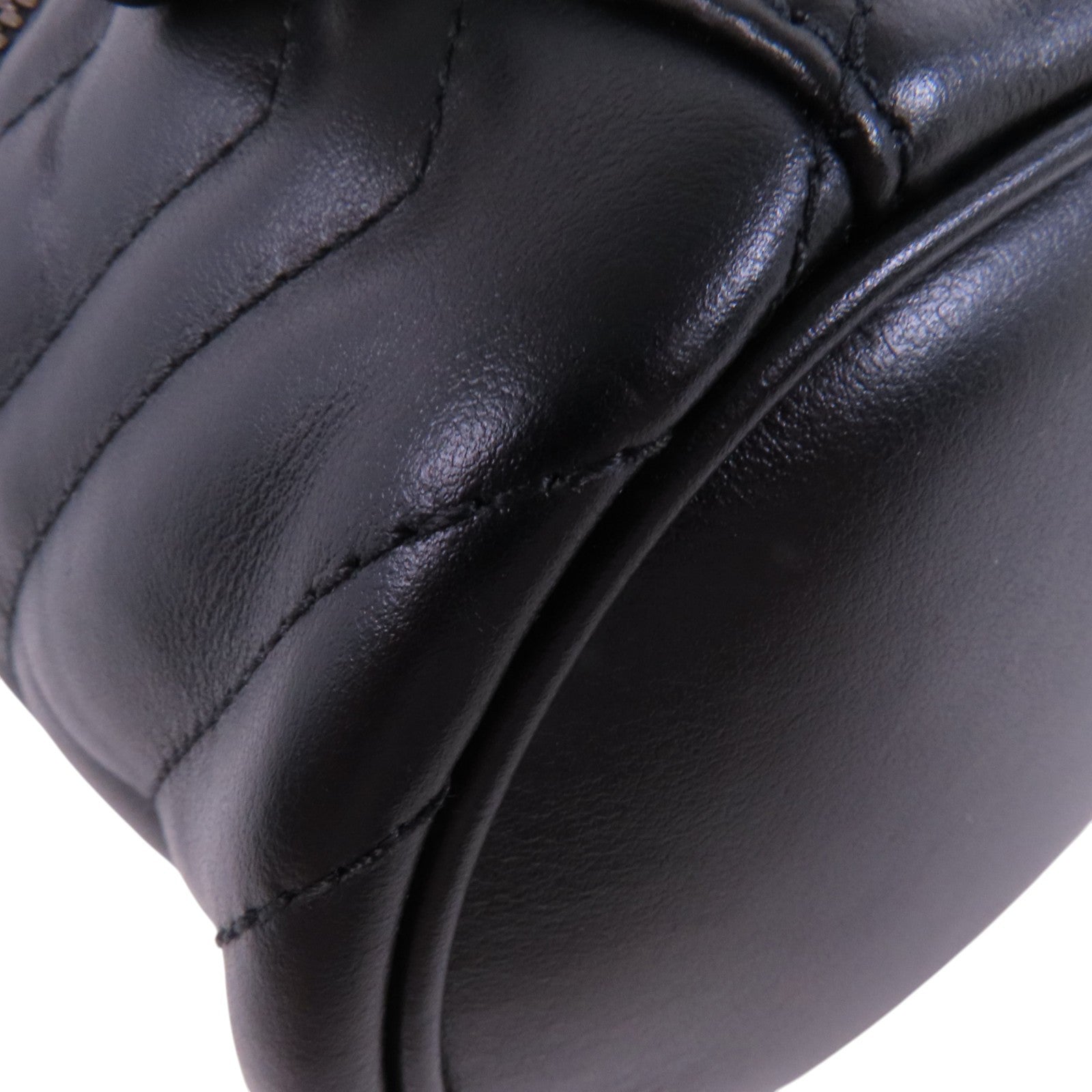 GUCCI 牛皮皮革GG Marmont Backpack金扣背包