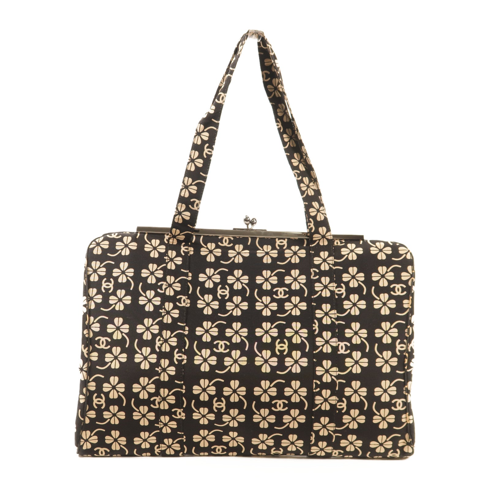 CHANEL Stain Shoulder Bag銀扣肩背袋