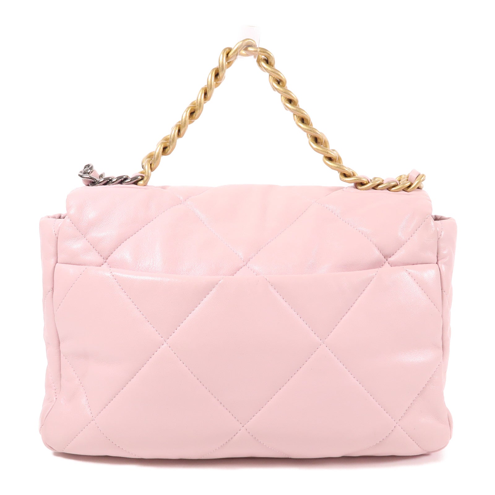 CHANEL 【激減優惠】羊皮皮革Chanel 19 Large手挽肩背兩用袋