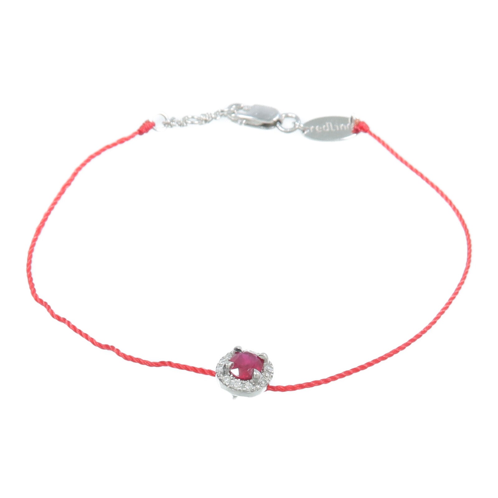 JEWELRY 18K白金Ruby Diamond Bracelet紅寶石鑽石手繩