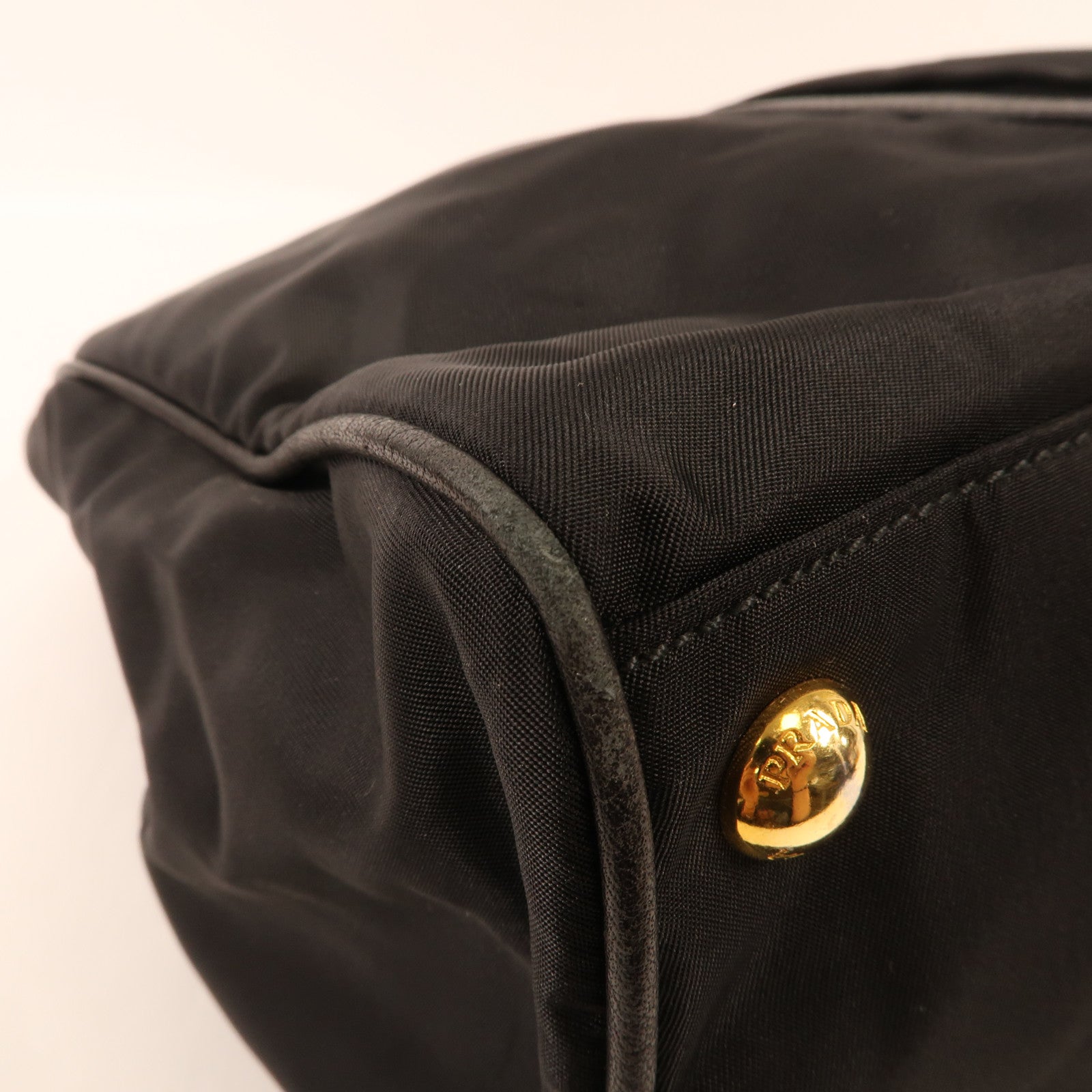 PRADA 尼龍2 Way Shoulder金扣手挽肩背兩用袋