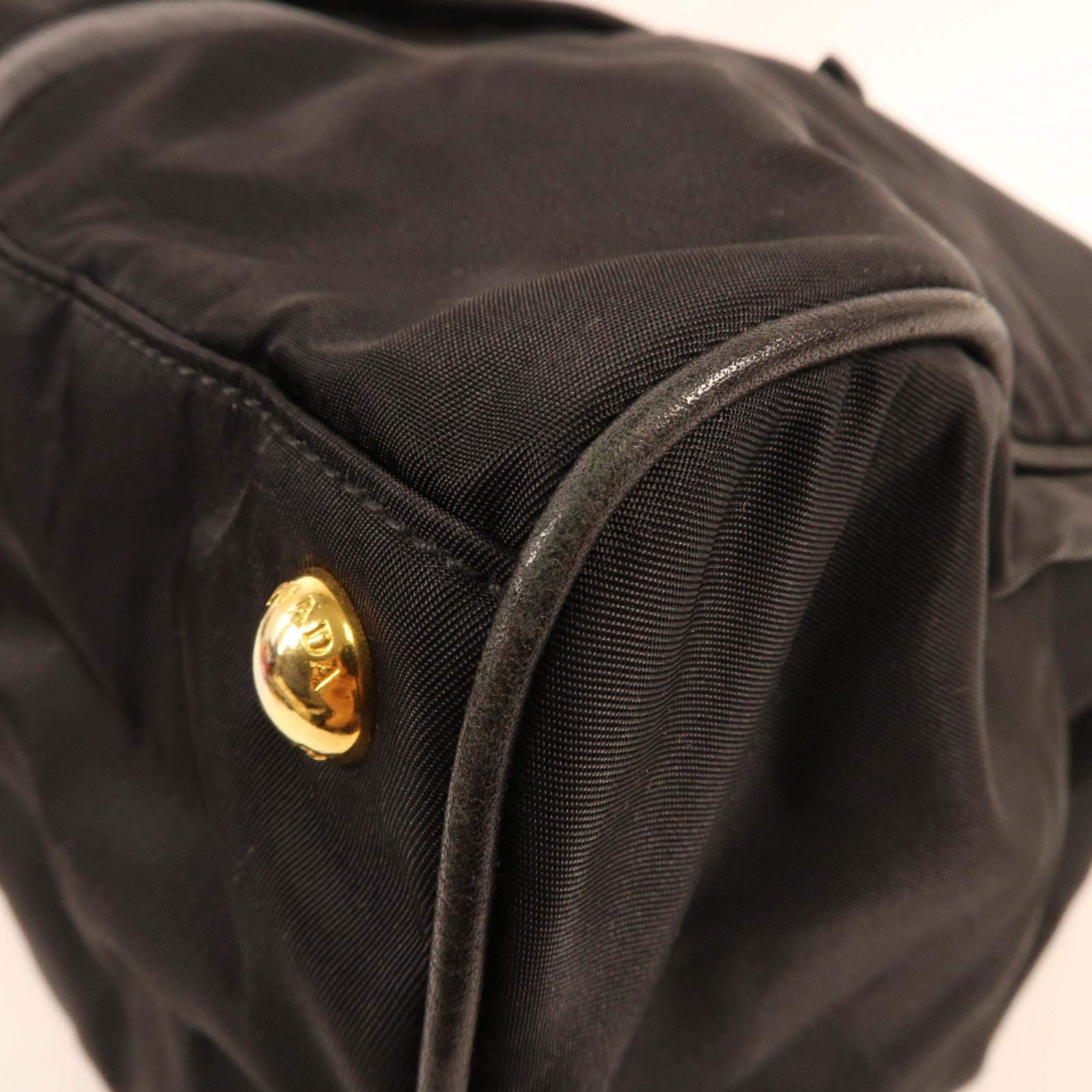 PRADA 尼龍2 Way Shoulder金扣手挽肩背兩用袋