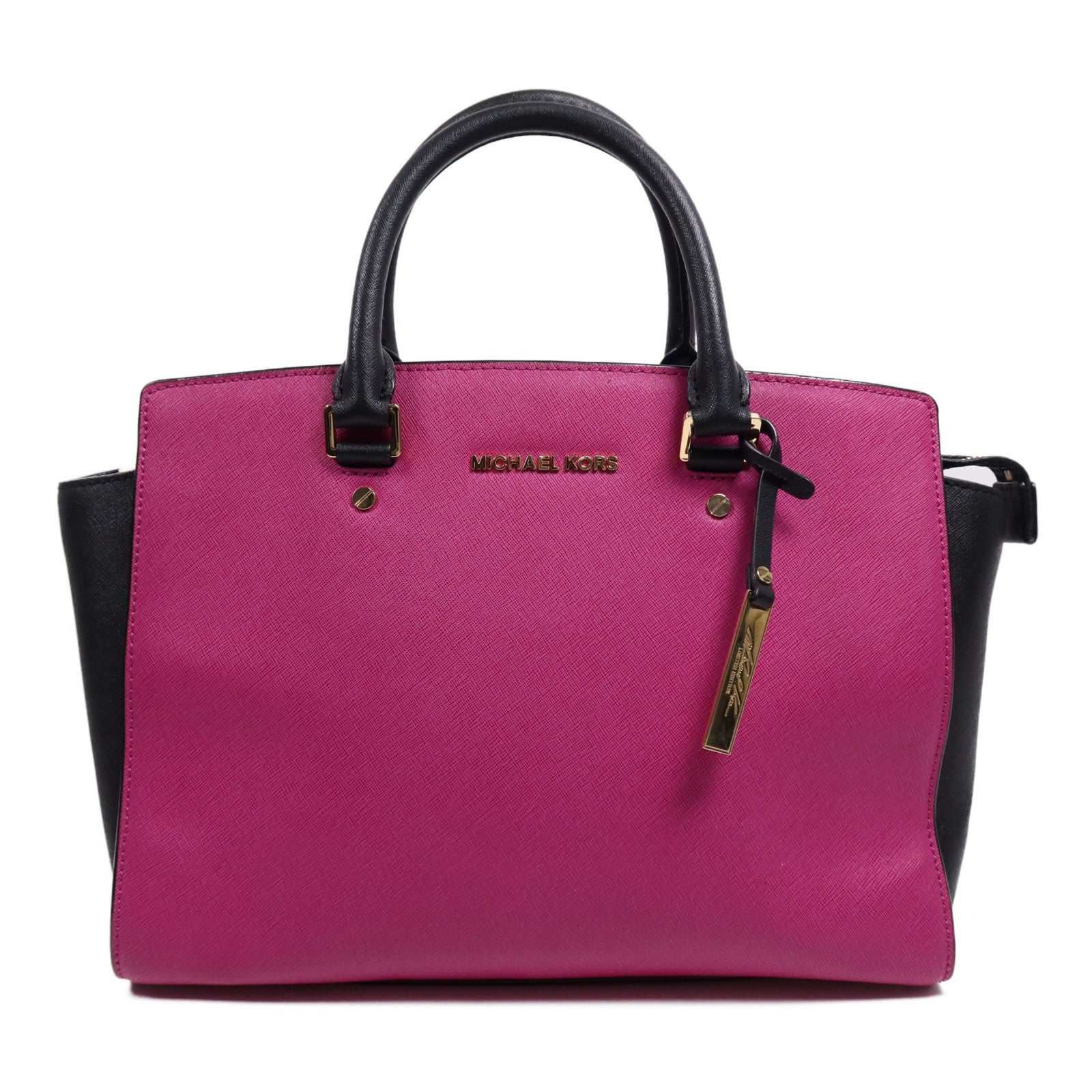 Michael Kors 牛皮皮革2 way Shoulder Bag金扣手挽肩背兩用袋