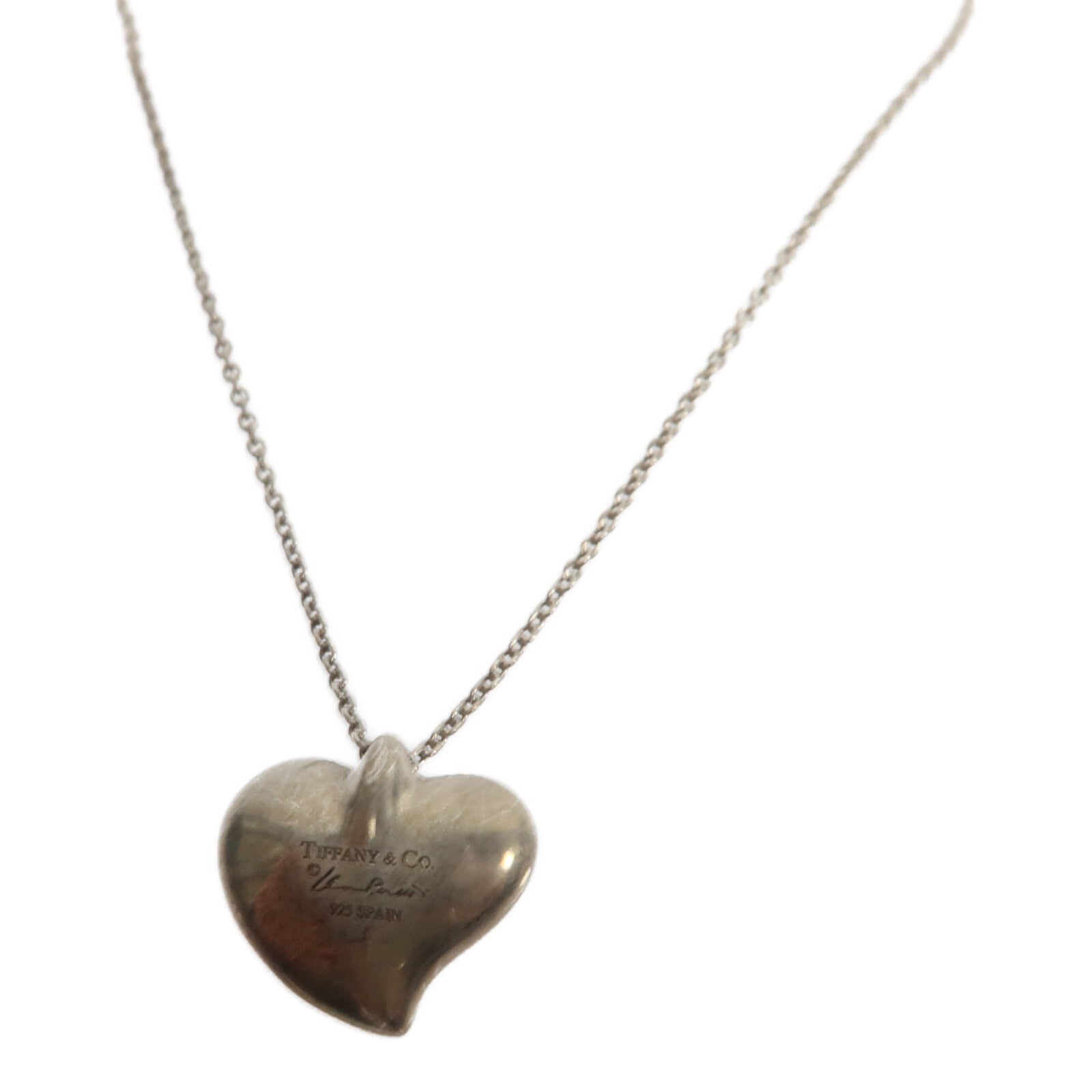 TIFFANY&CO 925純銀Heart Pendant Necklace項鍊