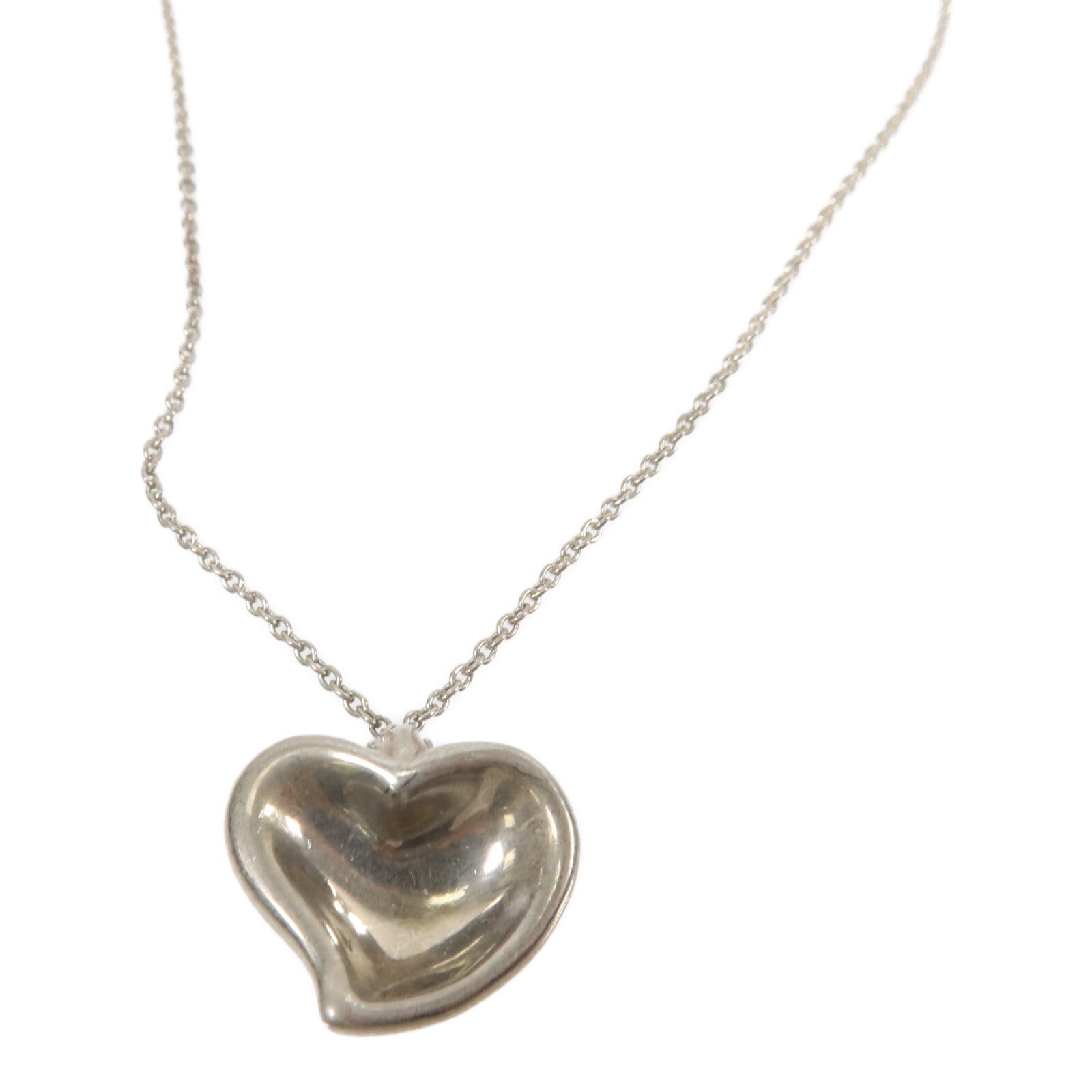 TIFFANY&CO 925純銀Heart Pendant Necklace項鍊