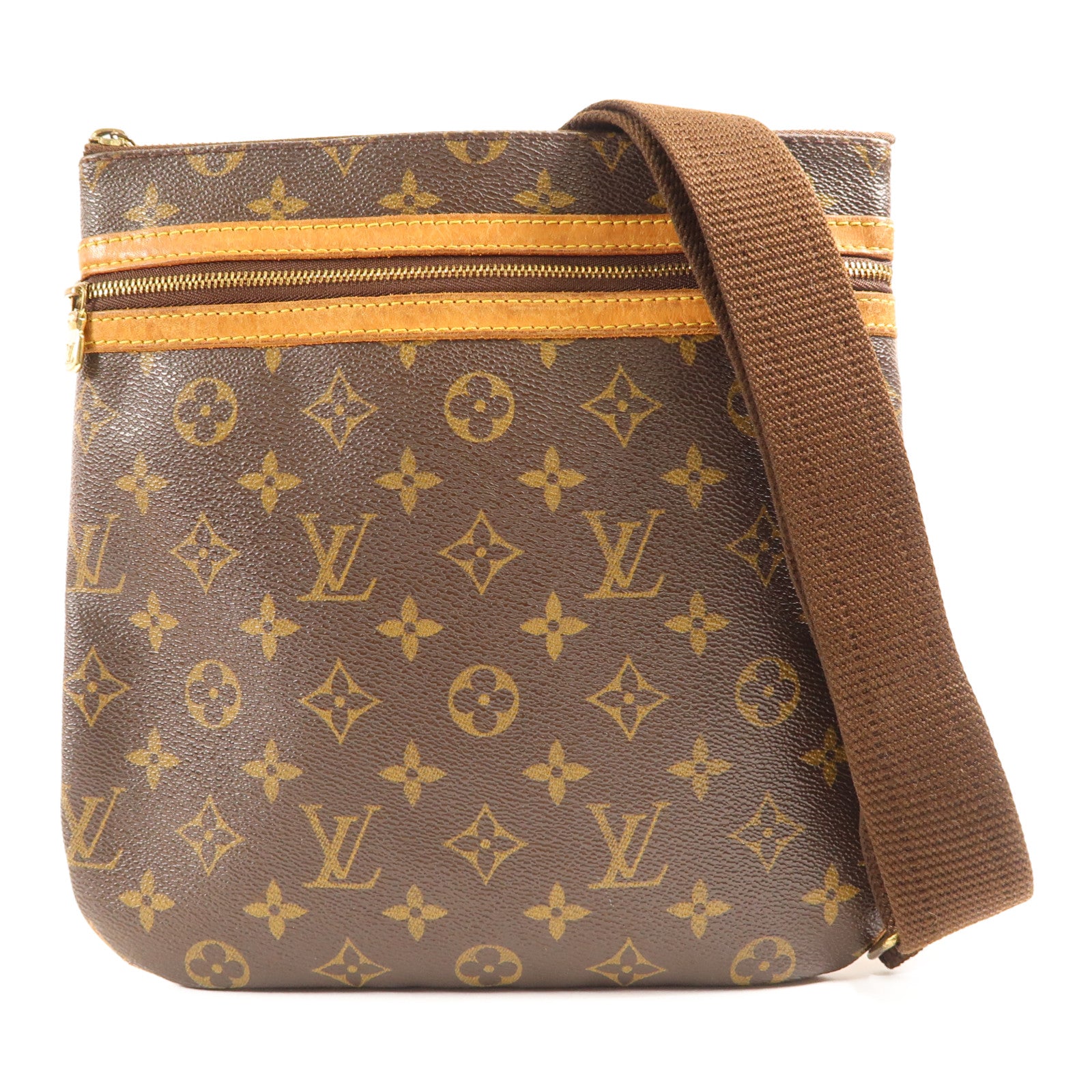 LOUIS VUITTON LV GHW Pochette Bosphore Shoulder Bag M40044 Monogram Brown