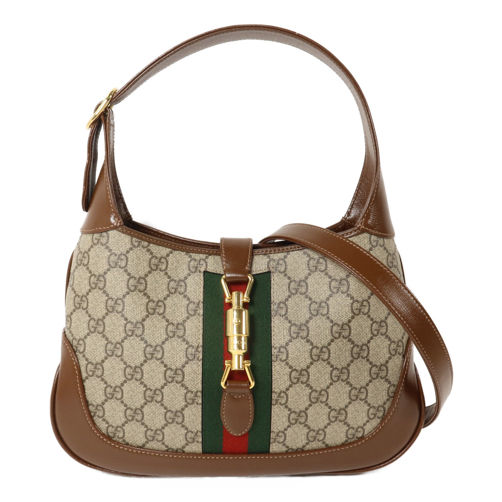 GUCCI 塗層帆布Jackie 1961 Small手挽肩背兩用袋