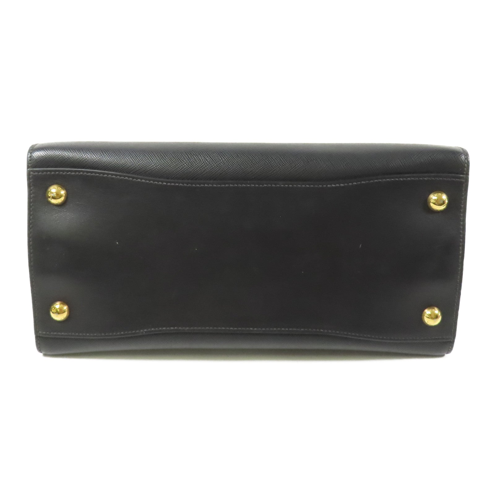 PRADA Saffiano皮革2way Shoulder Bag金扣手挽肩背兩用袋