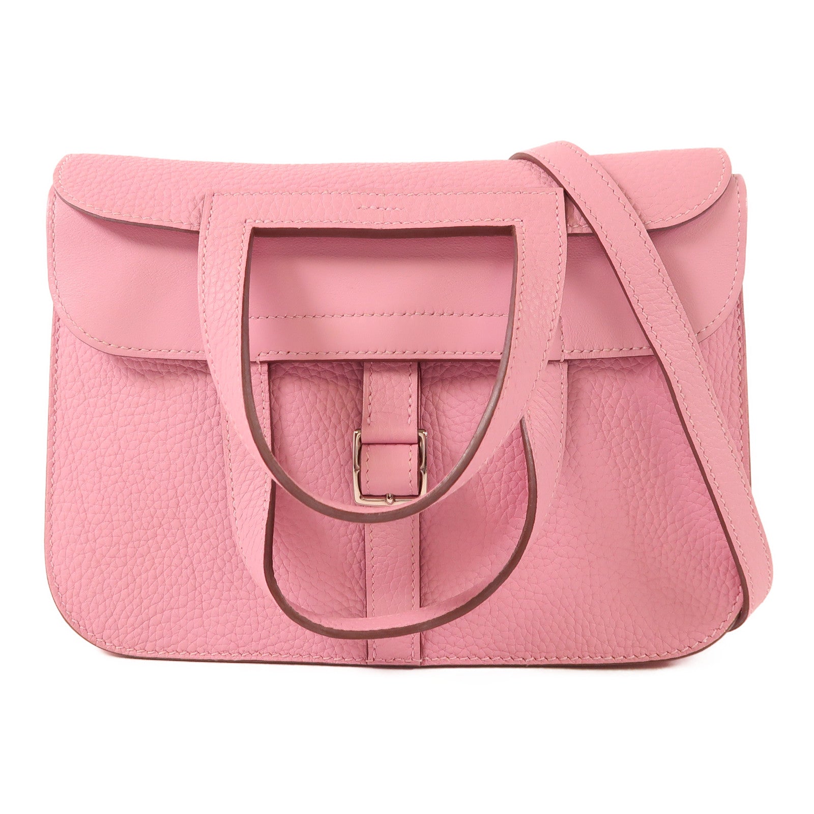 HERMES Togo皮革Halzan 25手挽肩背兩用袋X9 Mauve Sylvestre