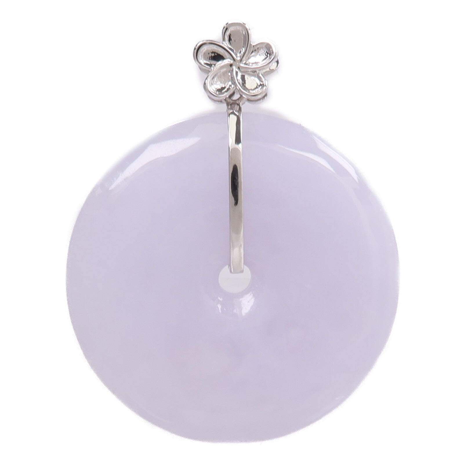 JEWELRY 18K白金Pendant Top翡翠吊墜