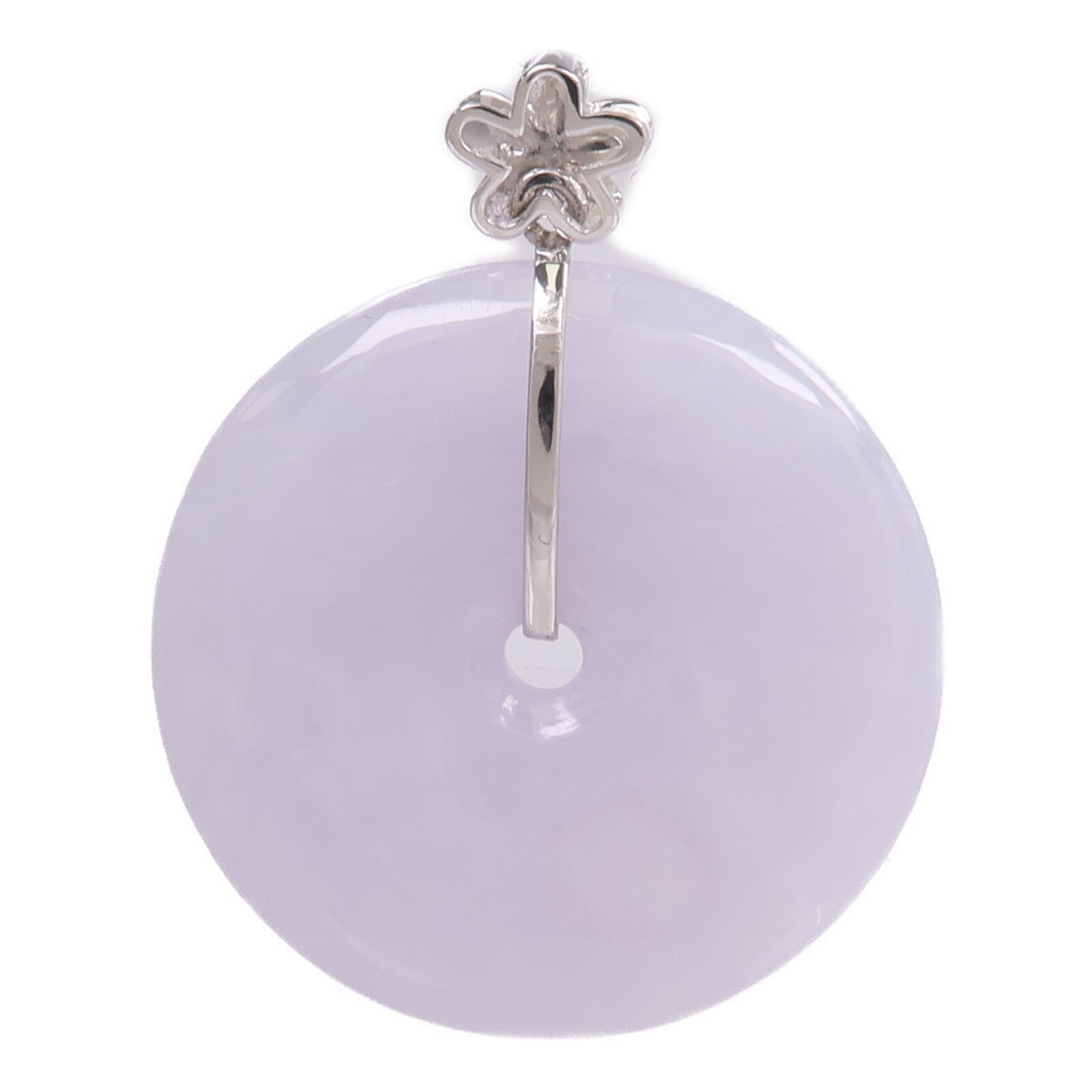 JEWELRY 18K白金Pendant Top翡翠吊墜